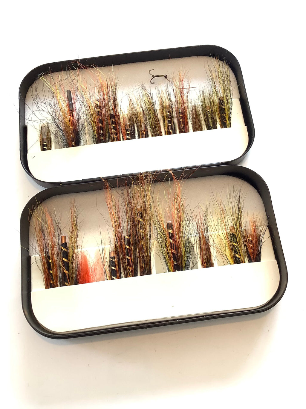 Richard Wheatley Alloy Tube fly Box with Tube Flies