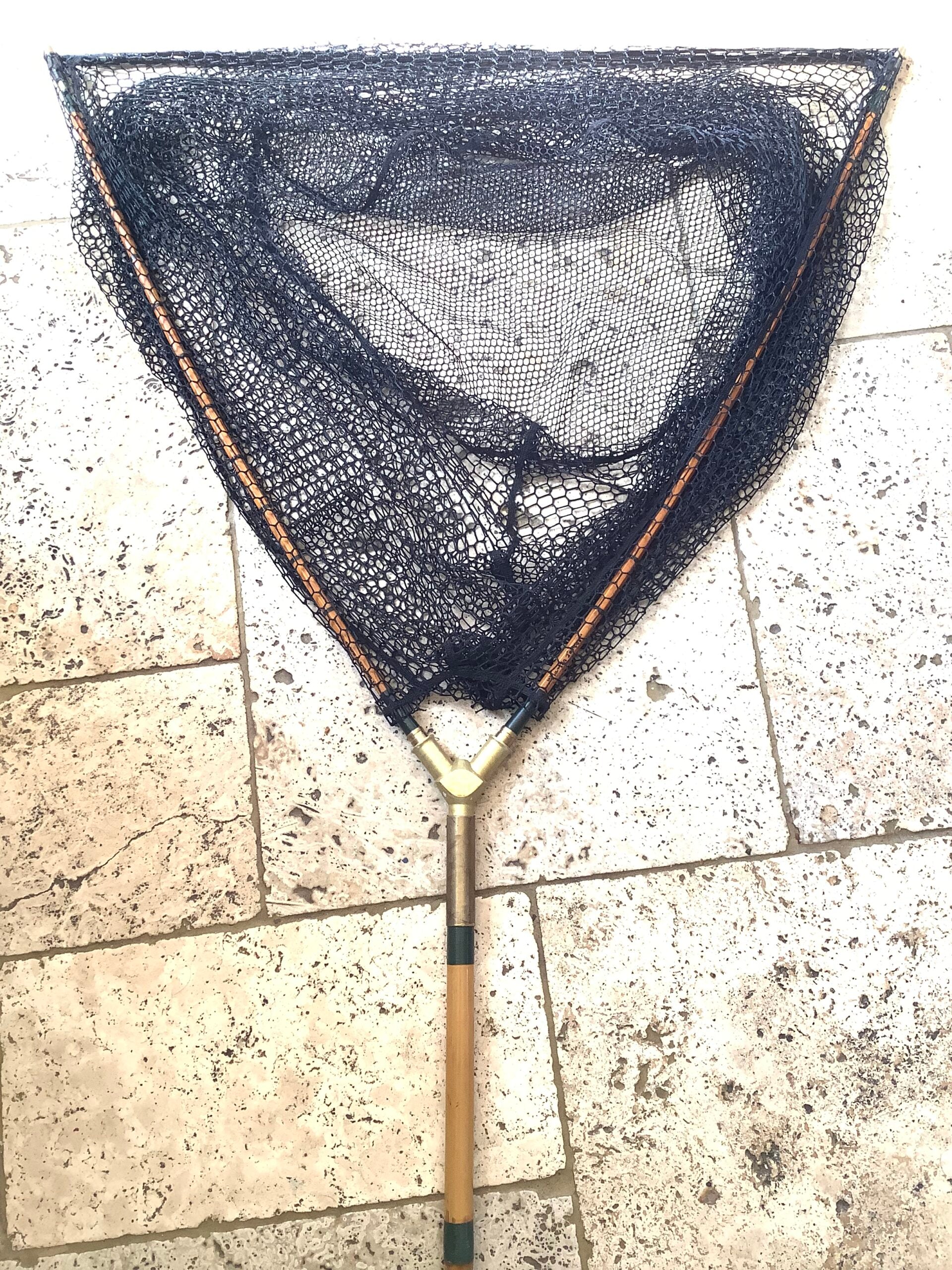 Hand built Tonkin Cane Landing Net by Dave Austin belonged to Martin James M.B.E