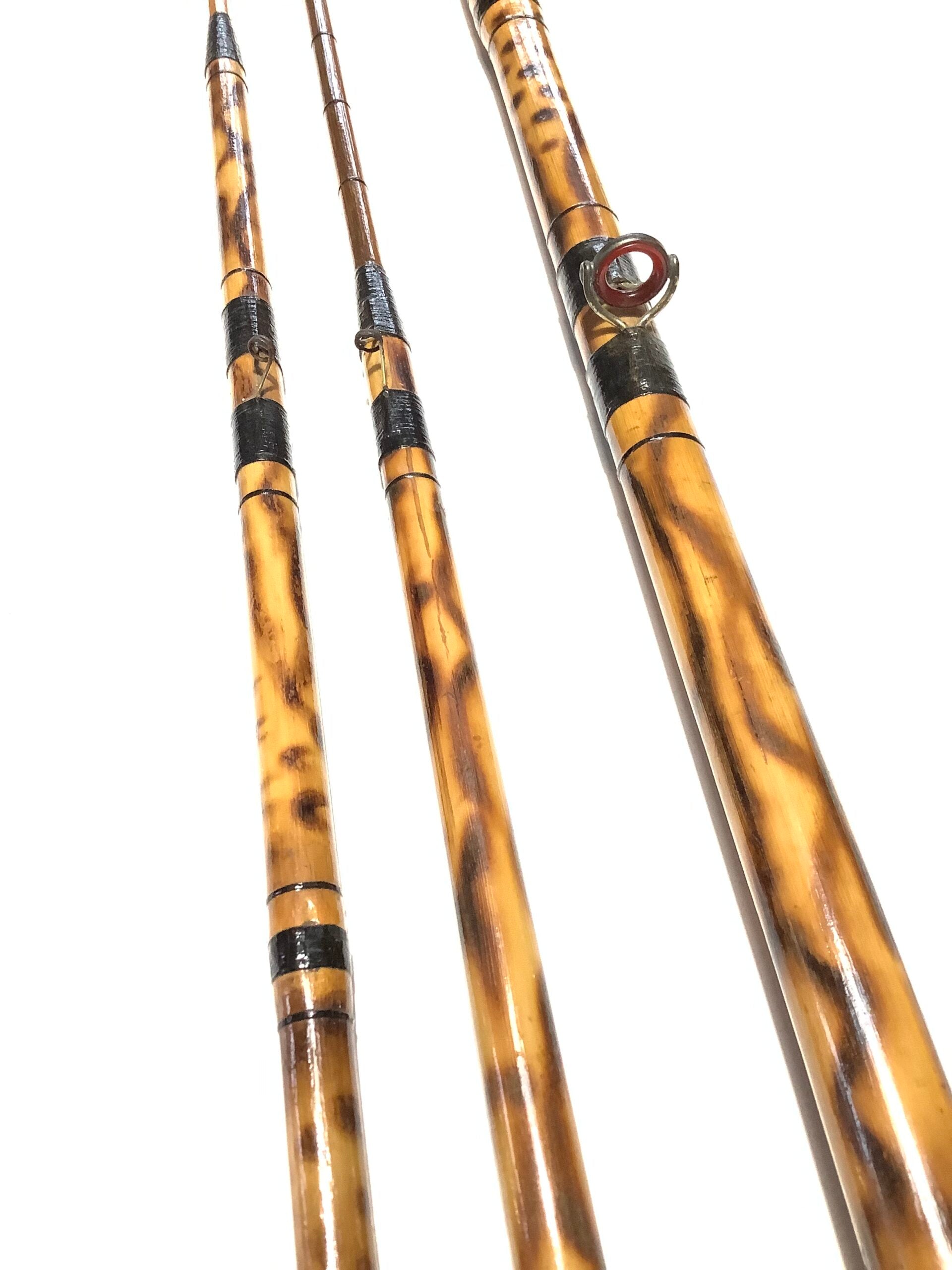Rare HOMERS OF LONDON cane Float Rod with TWO TIPS.