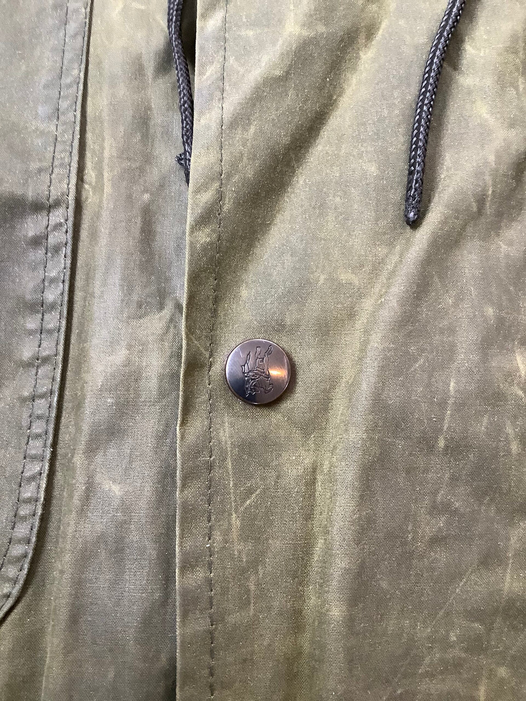 Vintage Burberry Waxed Parka Jacket