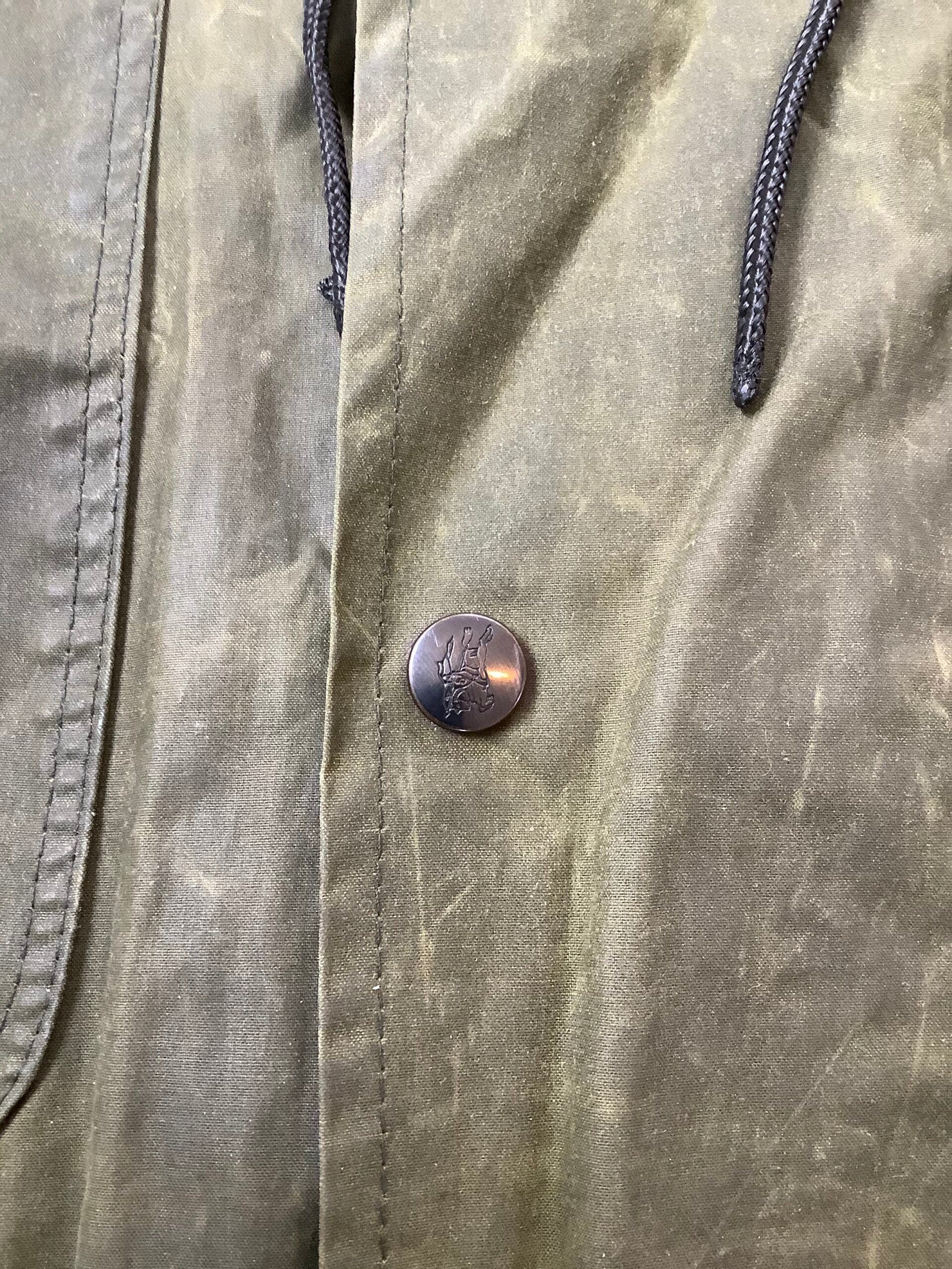 Vintage Burberry Waxed Parka Jacket