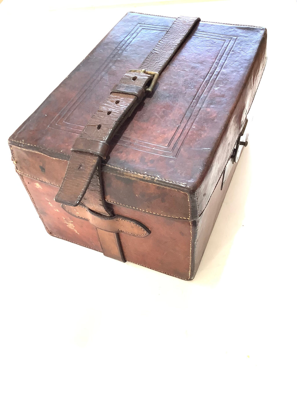 Antique JOHN BLANCH OF LONDON Gun Rifle Makers Leather Ammunition Cartridge Case