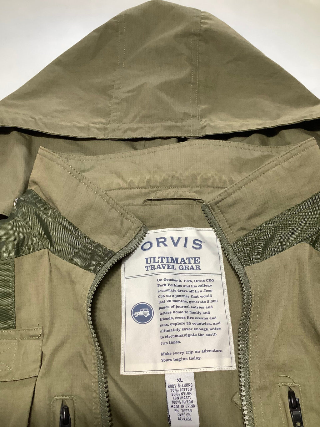 New ORVIS Ultimate Travel Gear Jacket/Waistcoat XL