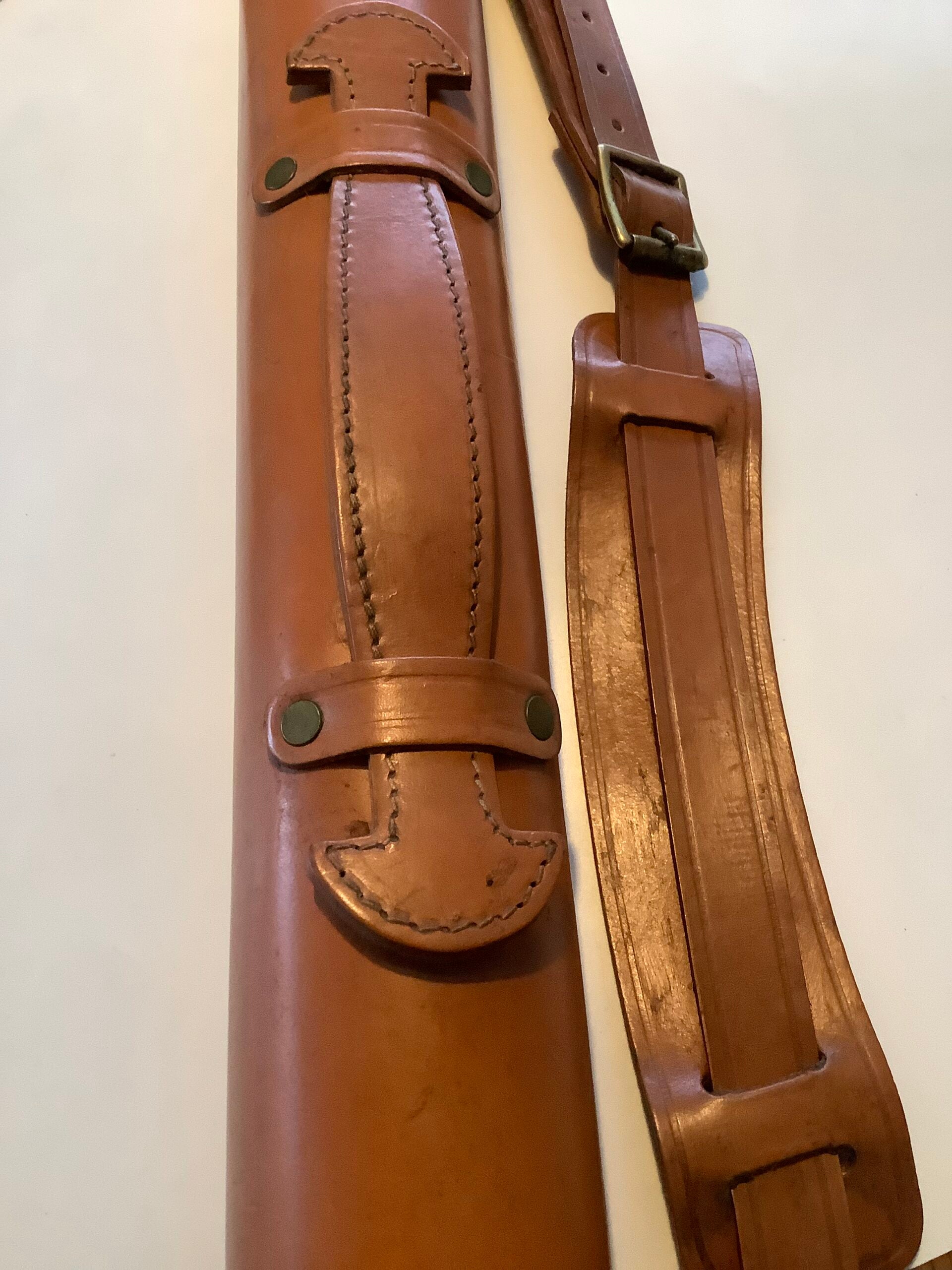 Brett Parsons Hand Crafted Leather Rod Carrier