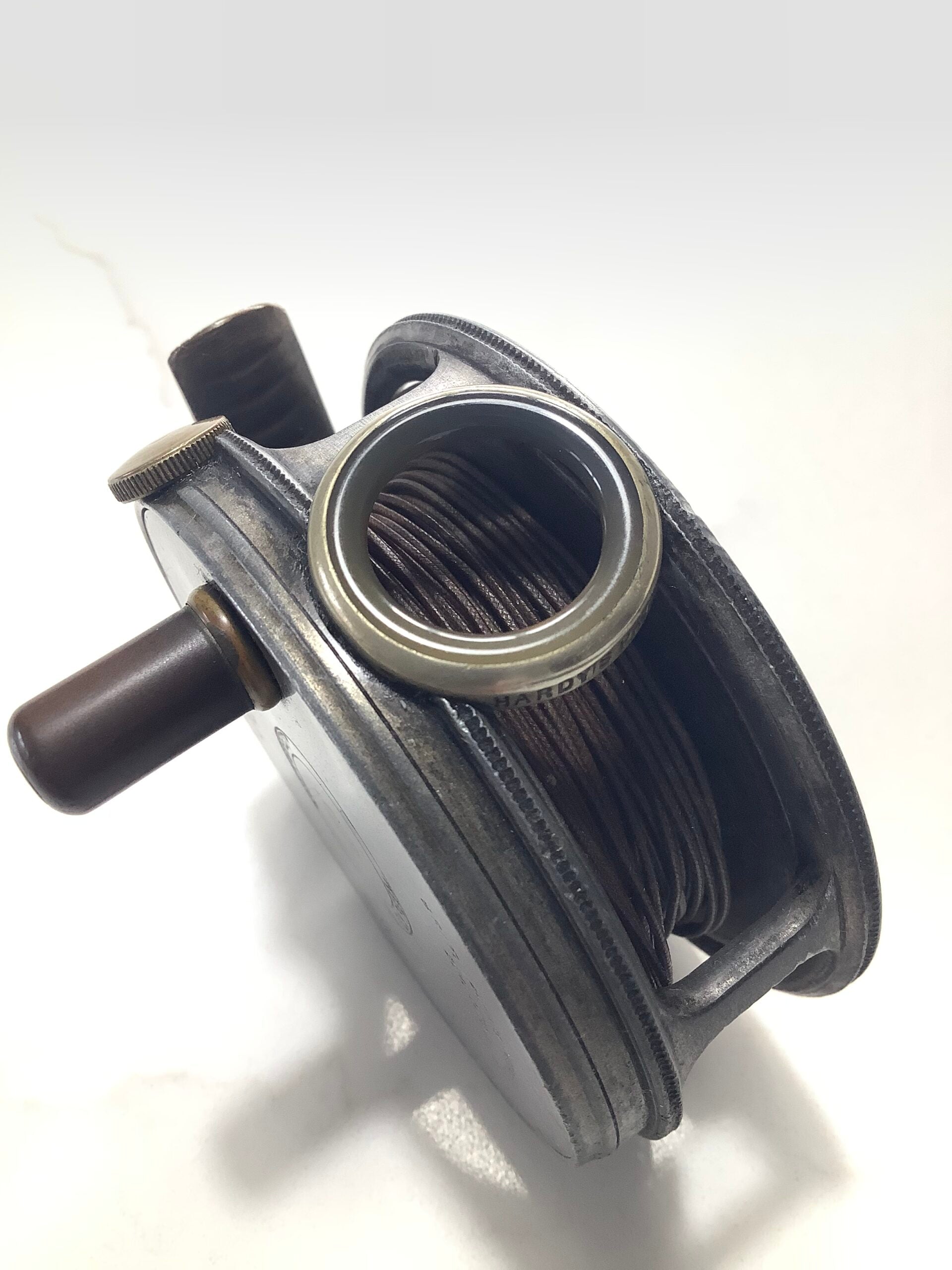 Antique Hardy Bros 2 7/8” Perfect Fly Reel with Agate Line guide