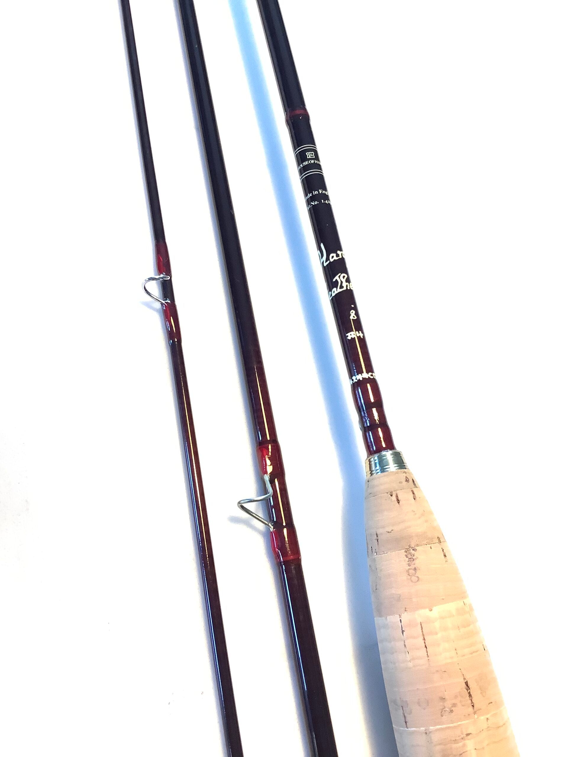 Scarce Hardy Bros “ FEATHERLITE” 8ft three piece Fly Rod
