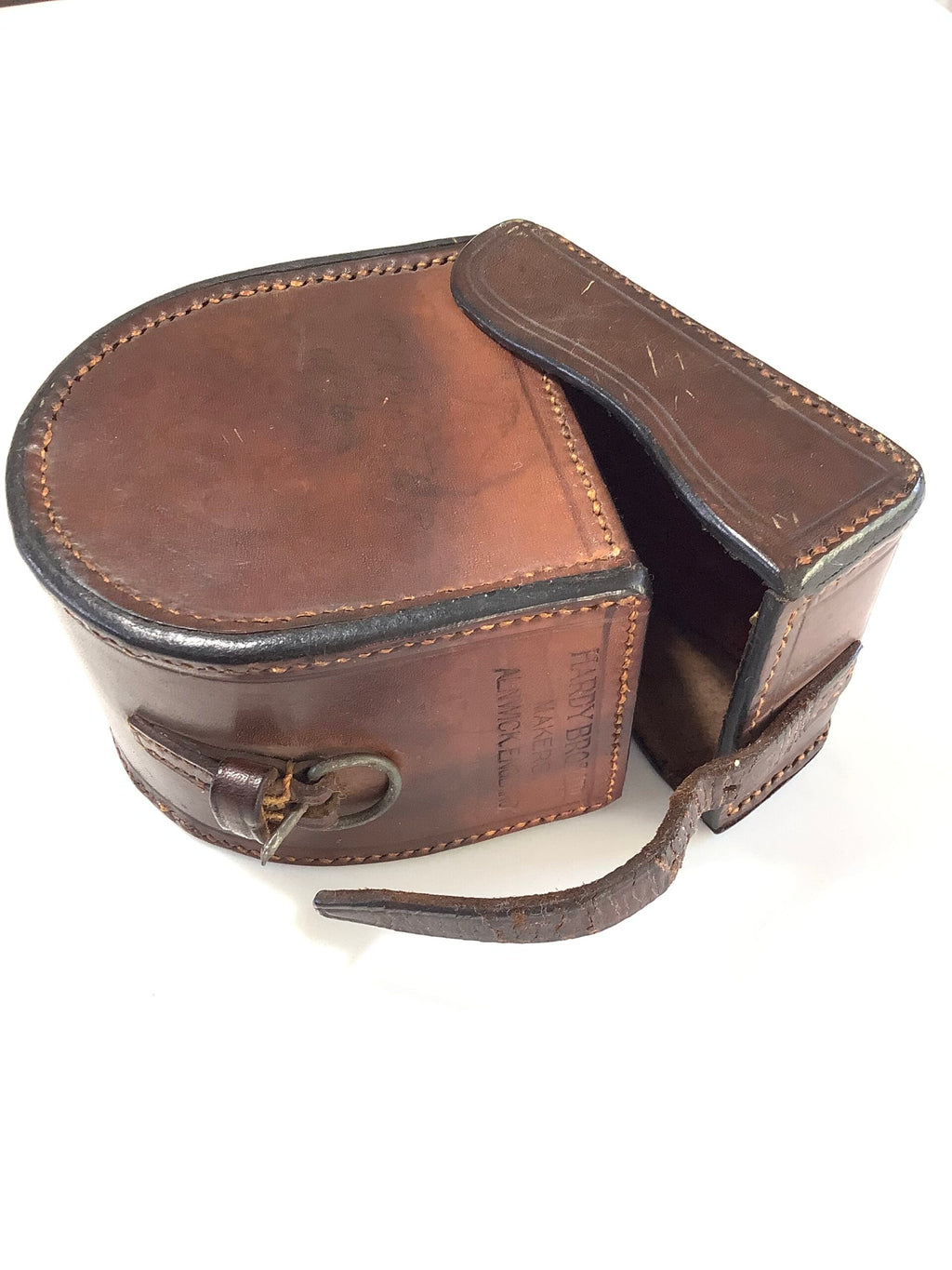 Antique Block Leather Reel case by FARLOWS PALL MALL For 3” Reel