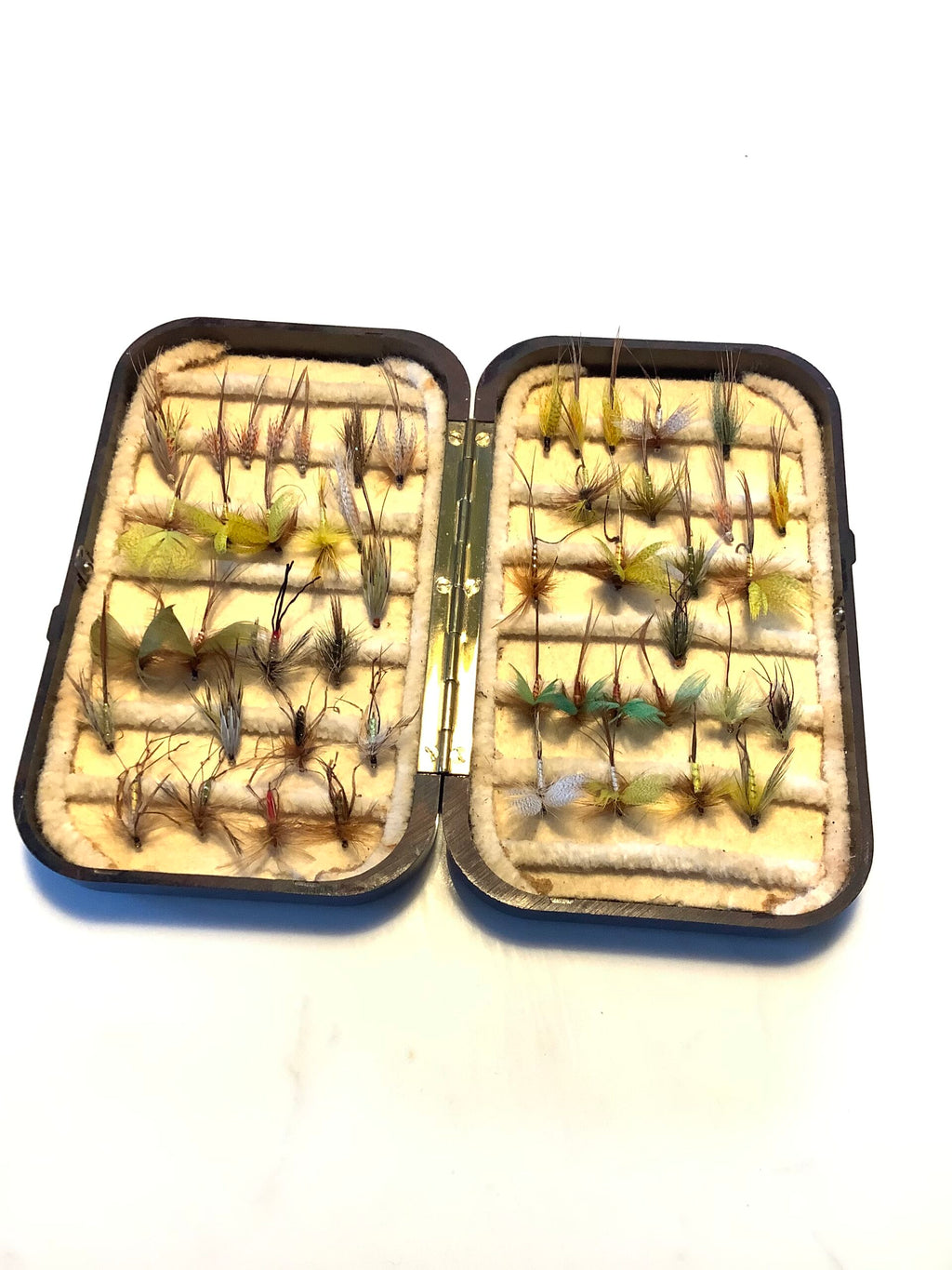 Antique Hardy Bros largest Deep Mayfly Neroda Fly Box