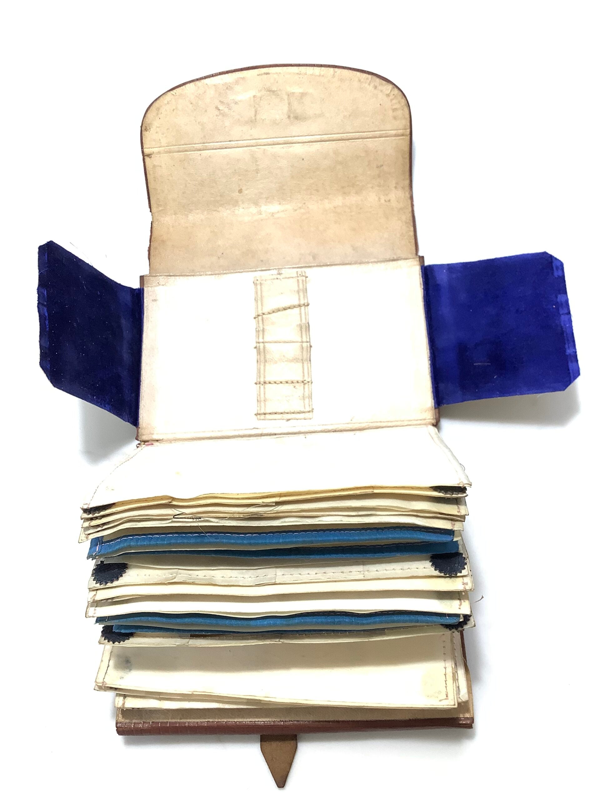 Antique Salmon/Trout Fly Wallet by Rare Maker “ ATKINSON of LANCASTER With Flies