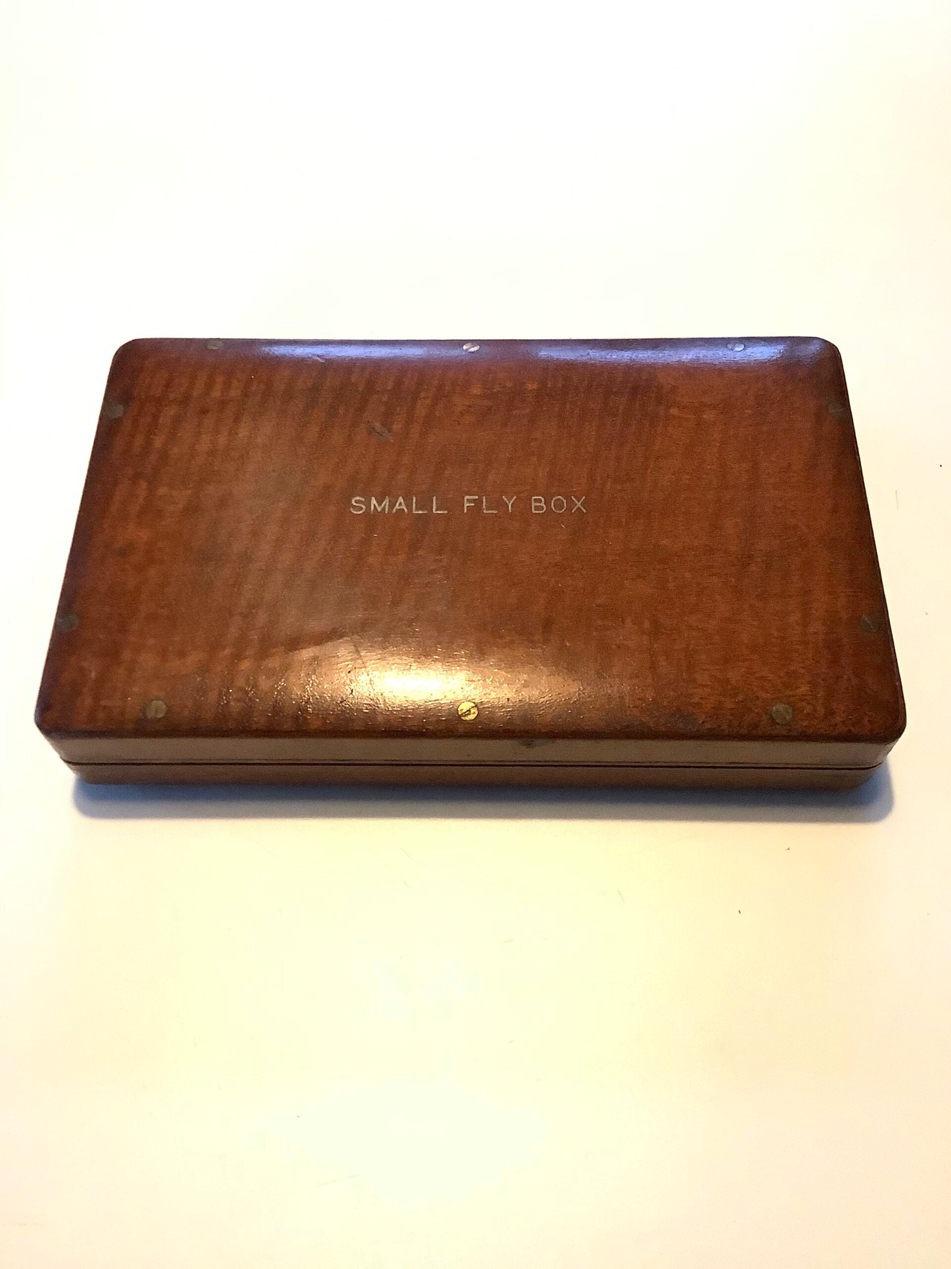 Antique Hardy Bros Mahogany “ Club” fly Box