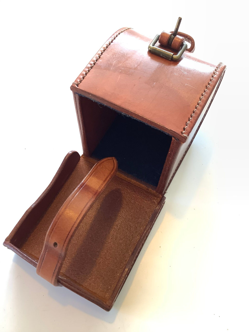 Very Rare Allan Gillespie Handmade Leather Reel Case