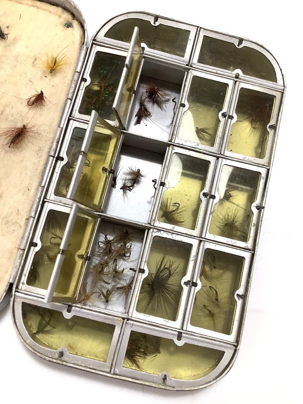 Vintage FARLOWS of Pall Mall Dry Fly Compartment Fly with flies