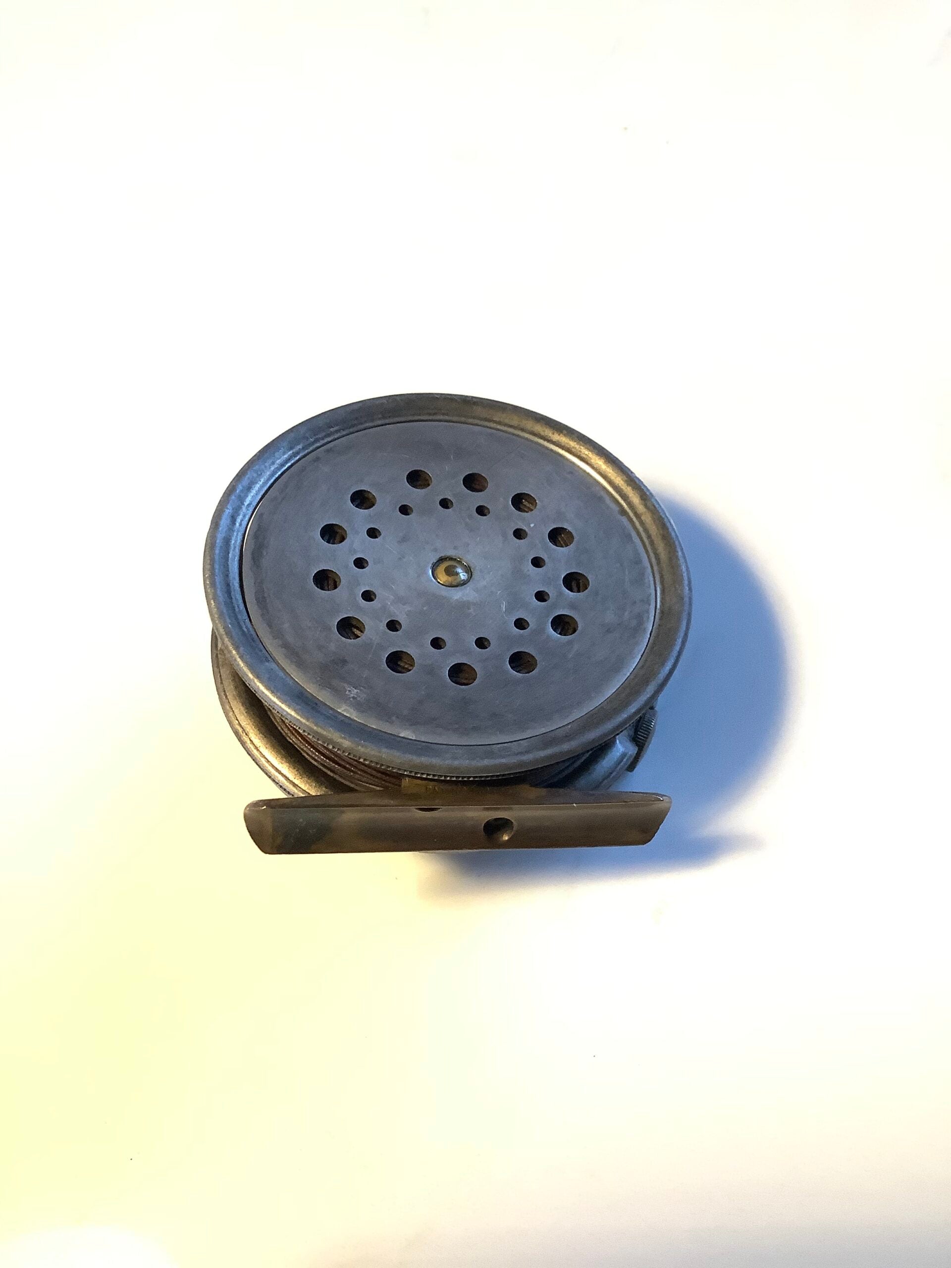 Antique Hardy Bros 2 7/8” Perfect Fly Reel with Agate Line guide