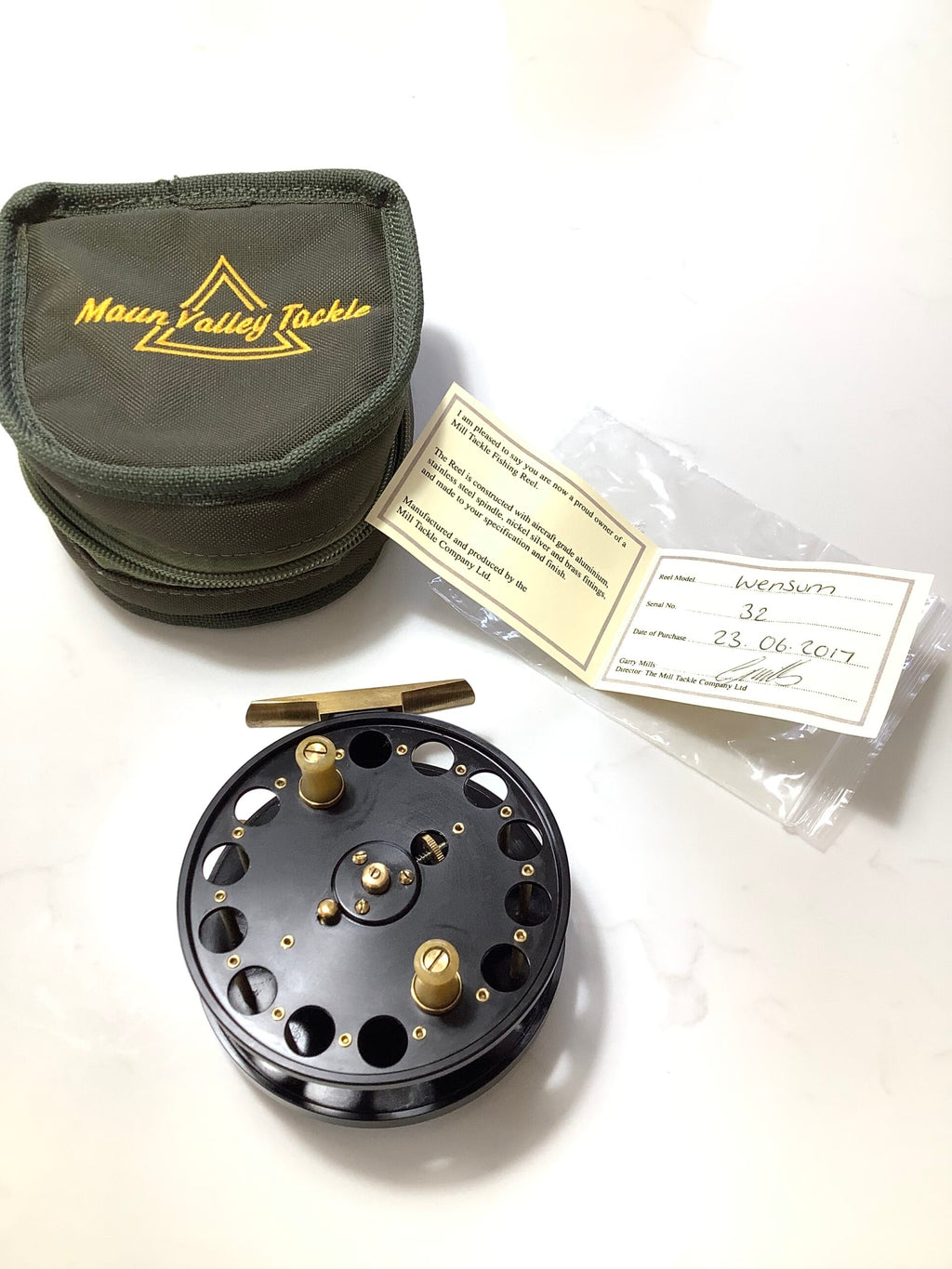 Mills Tackle built WENSUM Centrepin for Maun valley Mint