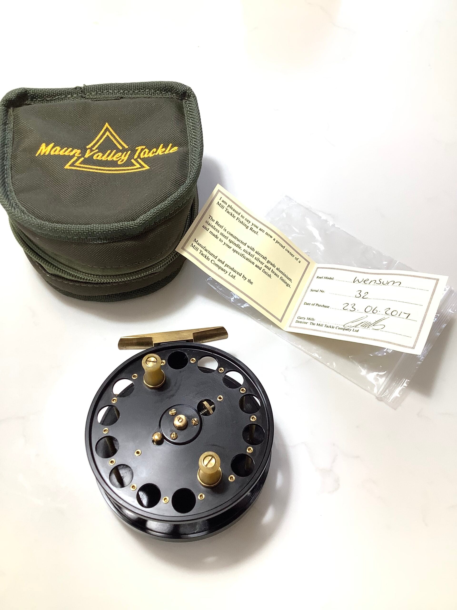 Mills Tackle built WENSUM Centrepin for Maun valley Mint