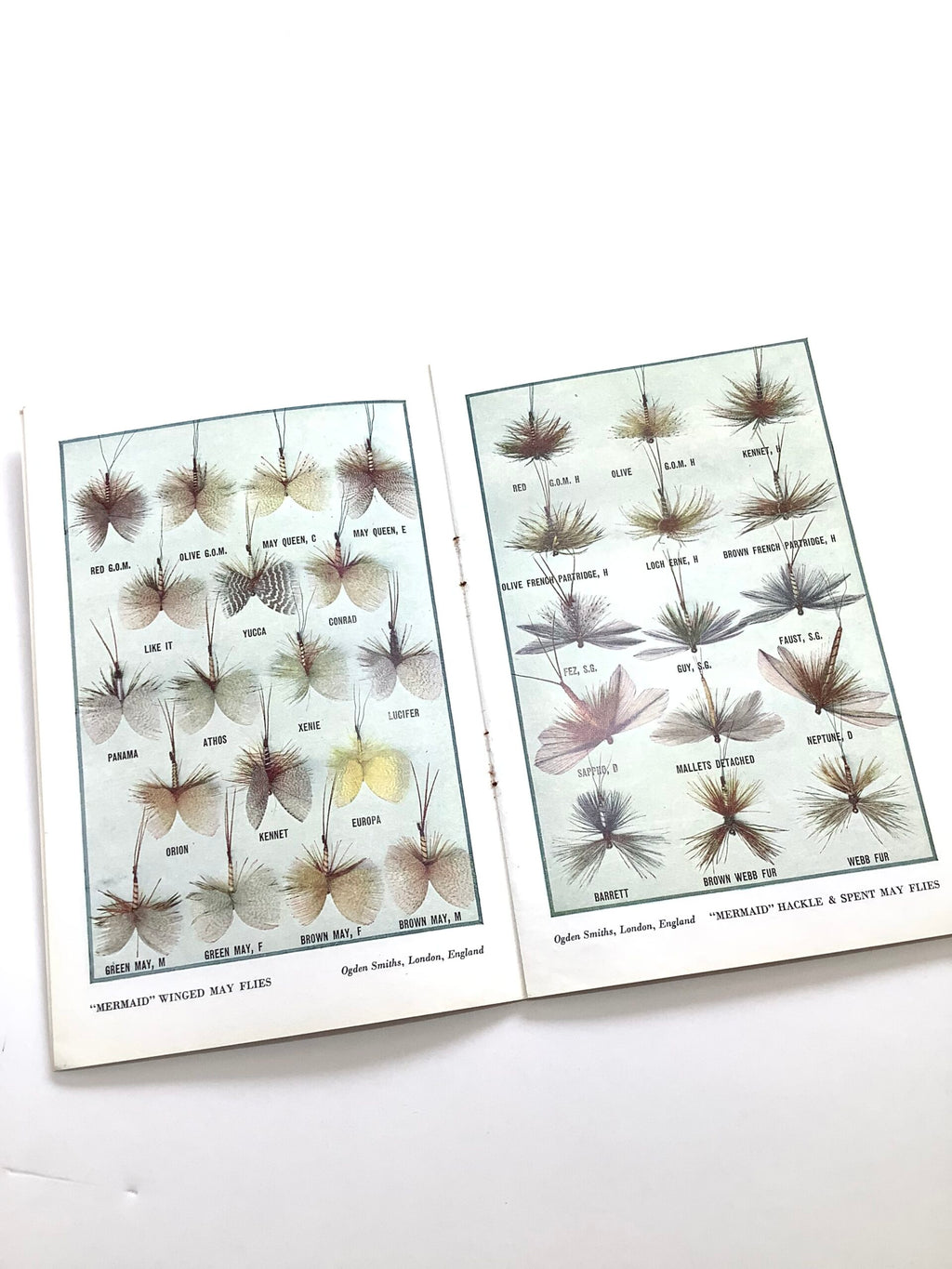 OGDEN SMITH FISHING FLY COLOURED ILLUSTRATED GUIDE