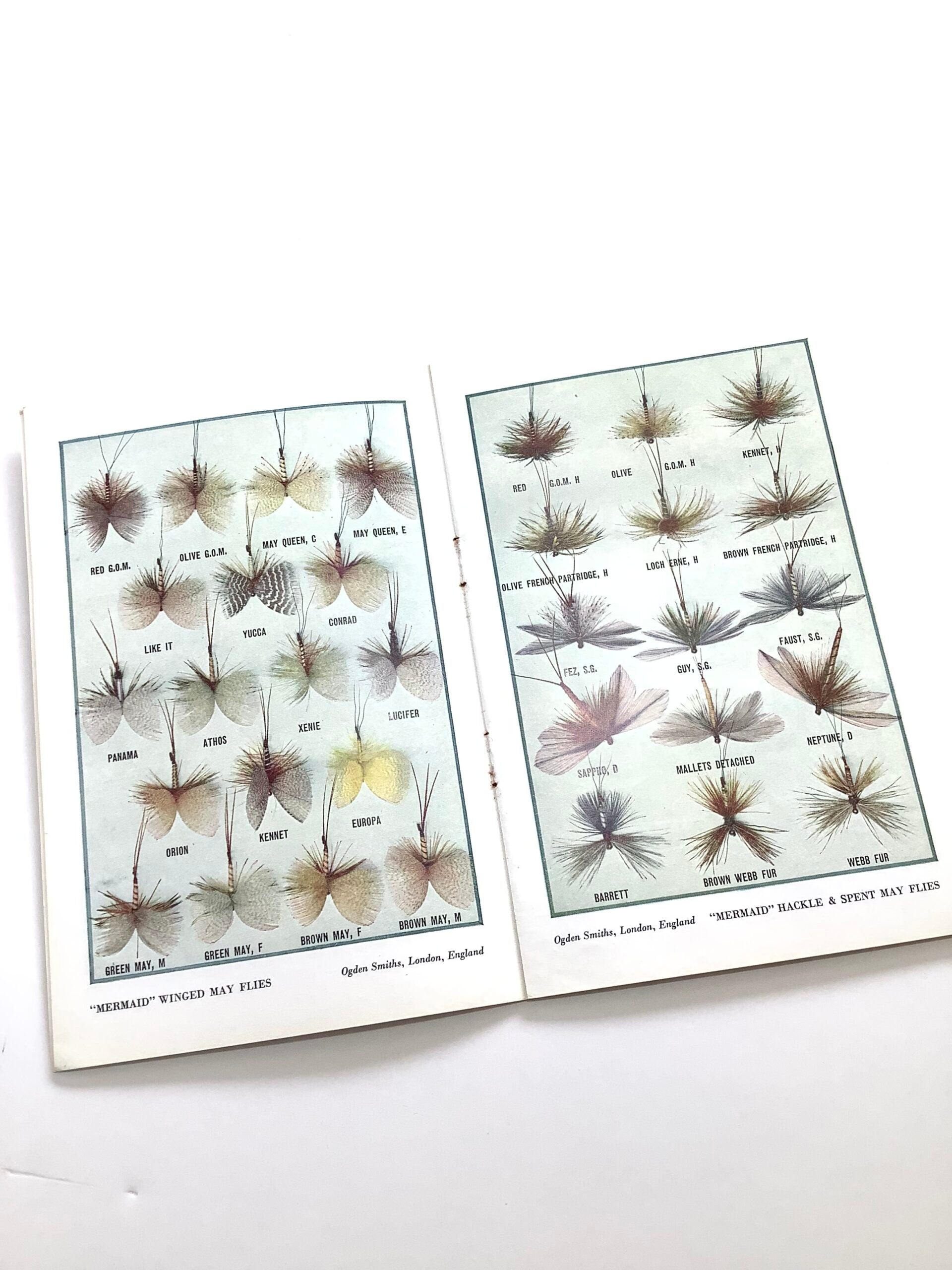 OGDEN SMITH FISHING FLY COLOURED ILLUSTRATED GUIDE