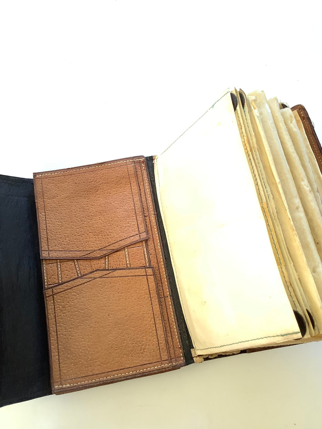 Antique WM Haynes Son Makers Leather Salmon Fly Wallet