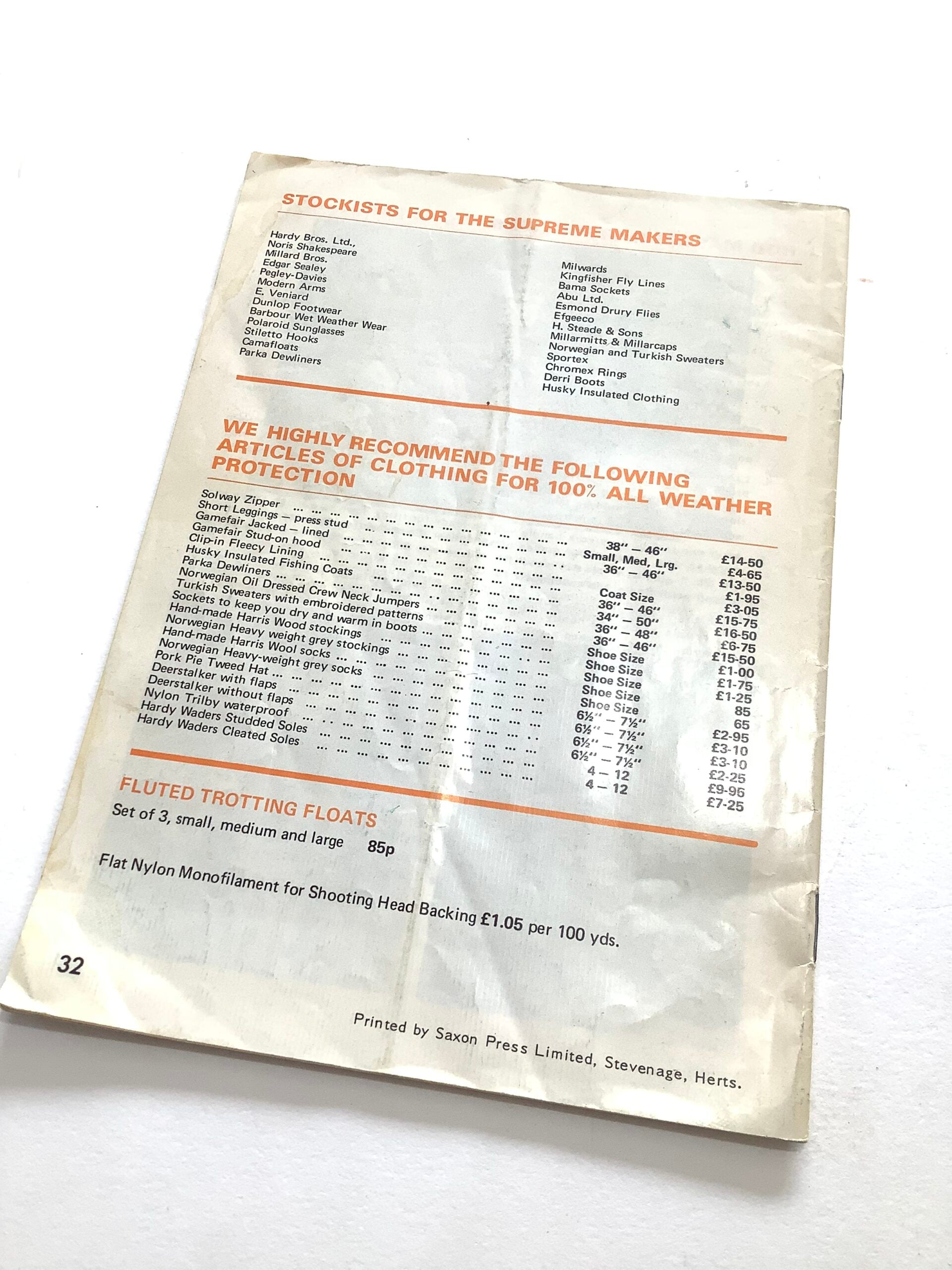 Oliver’s of Knebworth Catalogue Guide 1973