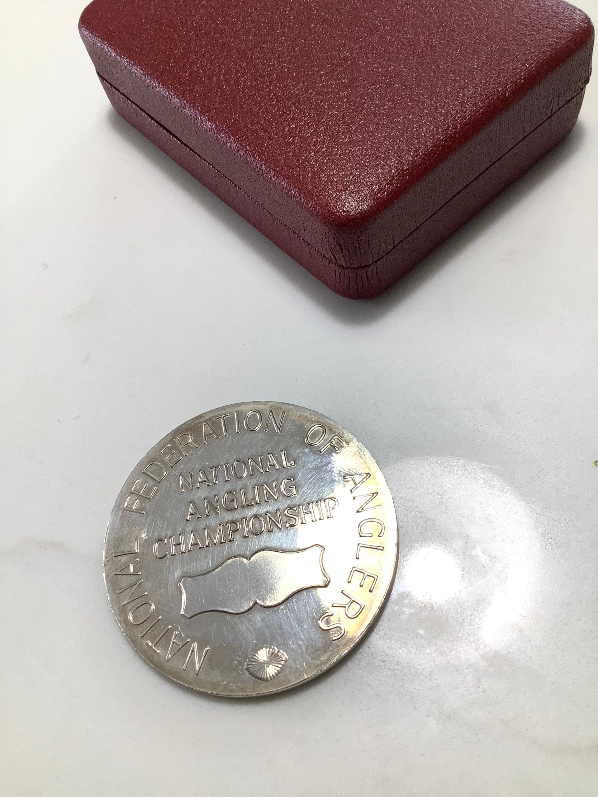Vintage NATIONAL FEDERATION OF ANGLING NATIONAL ANGLING CHAMPIONSHIP Silver Medal