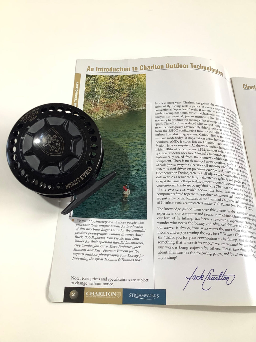 Rare CHARLTON OUTDOOR TECHNOLOGIES,INC Model 8450C Large Arbor Configurable Reel System