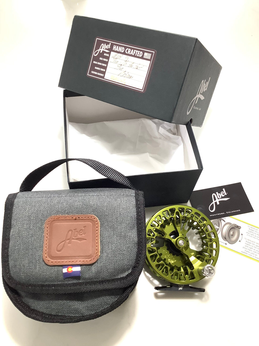 NEW ABEL “ UNDERWOOD ON THE HUNT “ Olive VAYA 7/8 Fly Reel