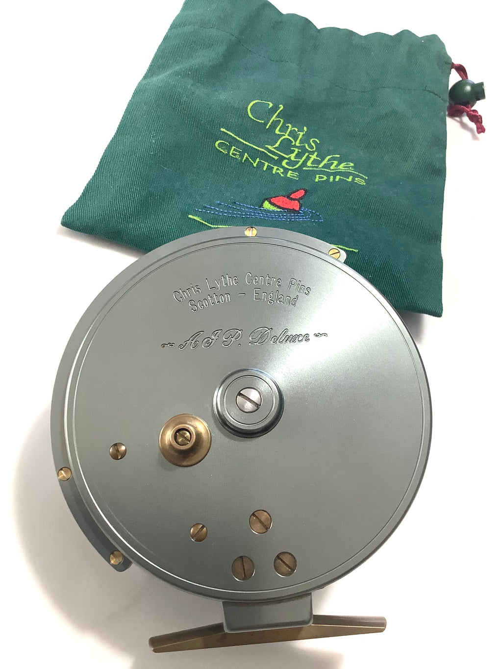 Rare CHRIS LYTHE “ AJP DELUXE “ Centrepin with Line Guide