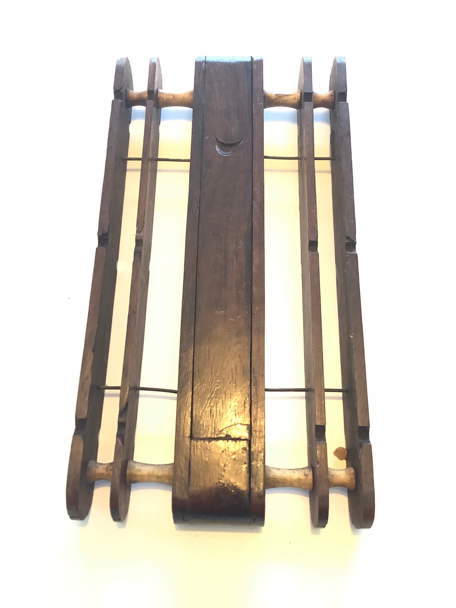 Antique Rosewood Compartment Float Winder