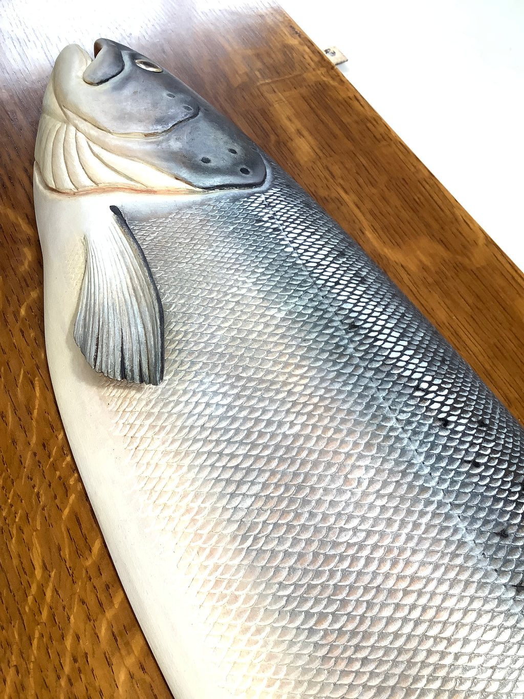 STEPHEN SMITH Masterpiece Hand Carved & Painted ATLANTIC SALMON