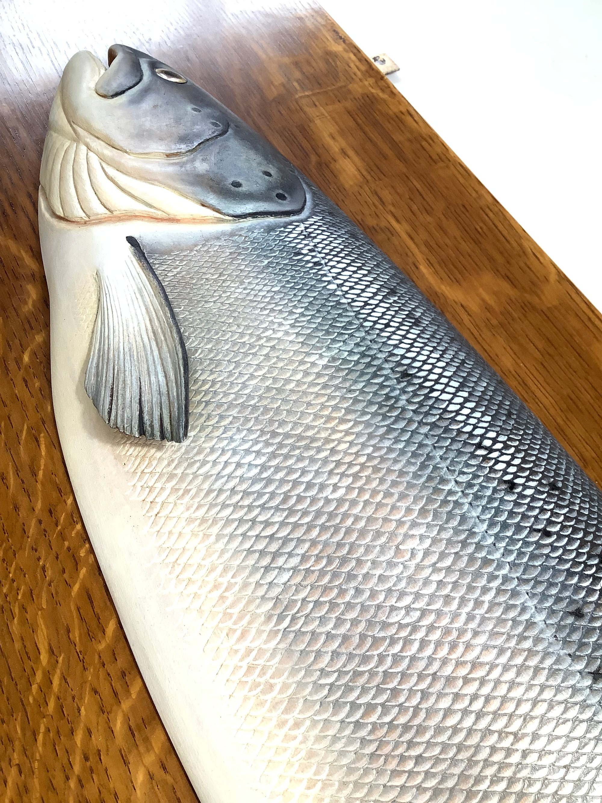 STEPHEN SMITH Masterpiece Hand Carved & Painted ATLANTIC SALMON