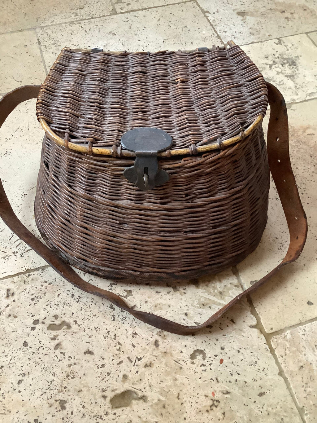 Antique Platts fisherman’s Creel