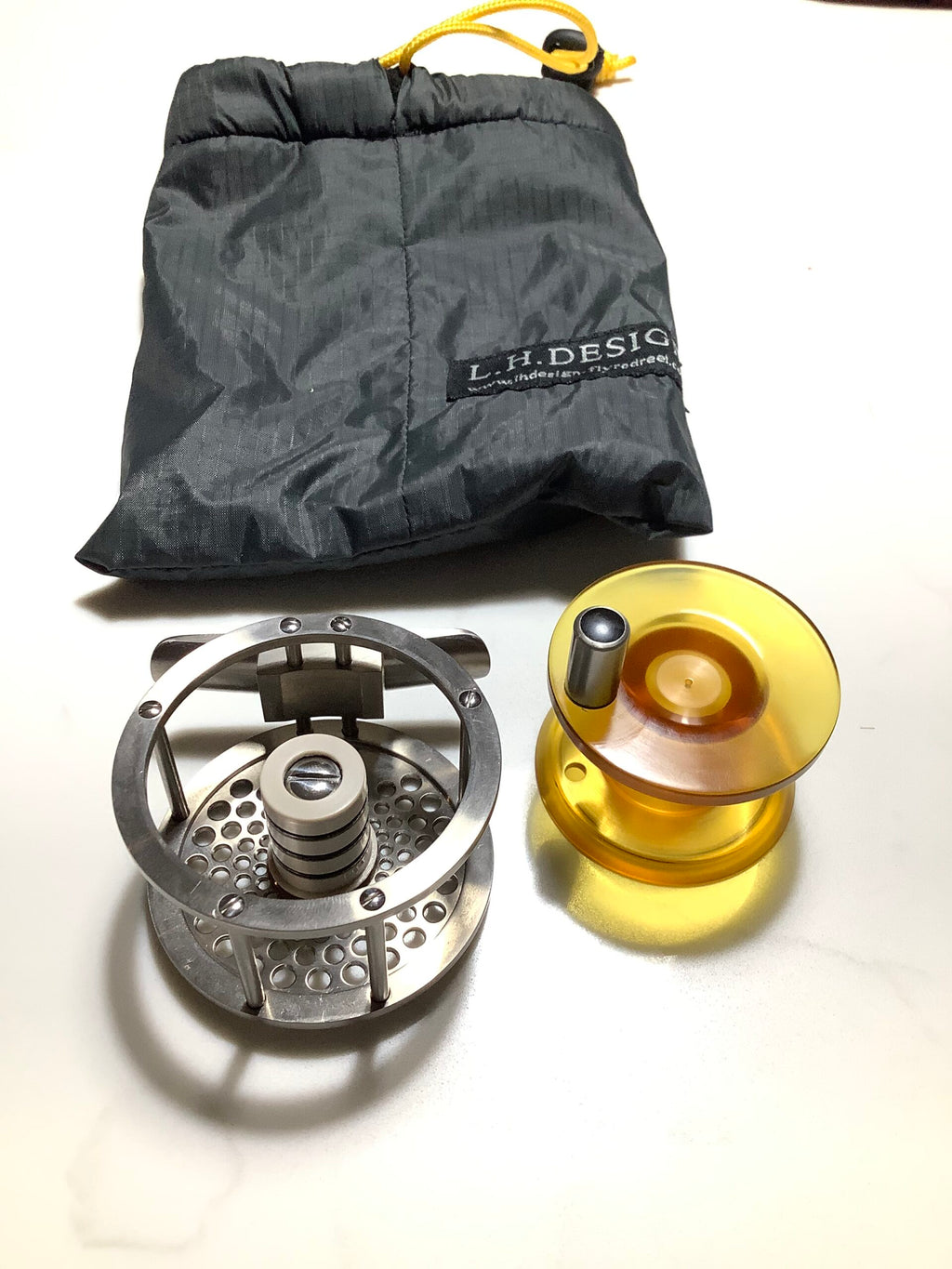 L.H.DESIGN Leen Huisman AMBER #2/3 Smallest Size Fly Reel