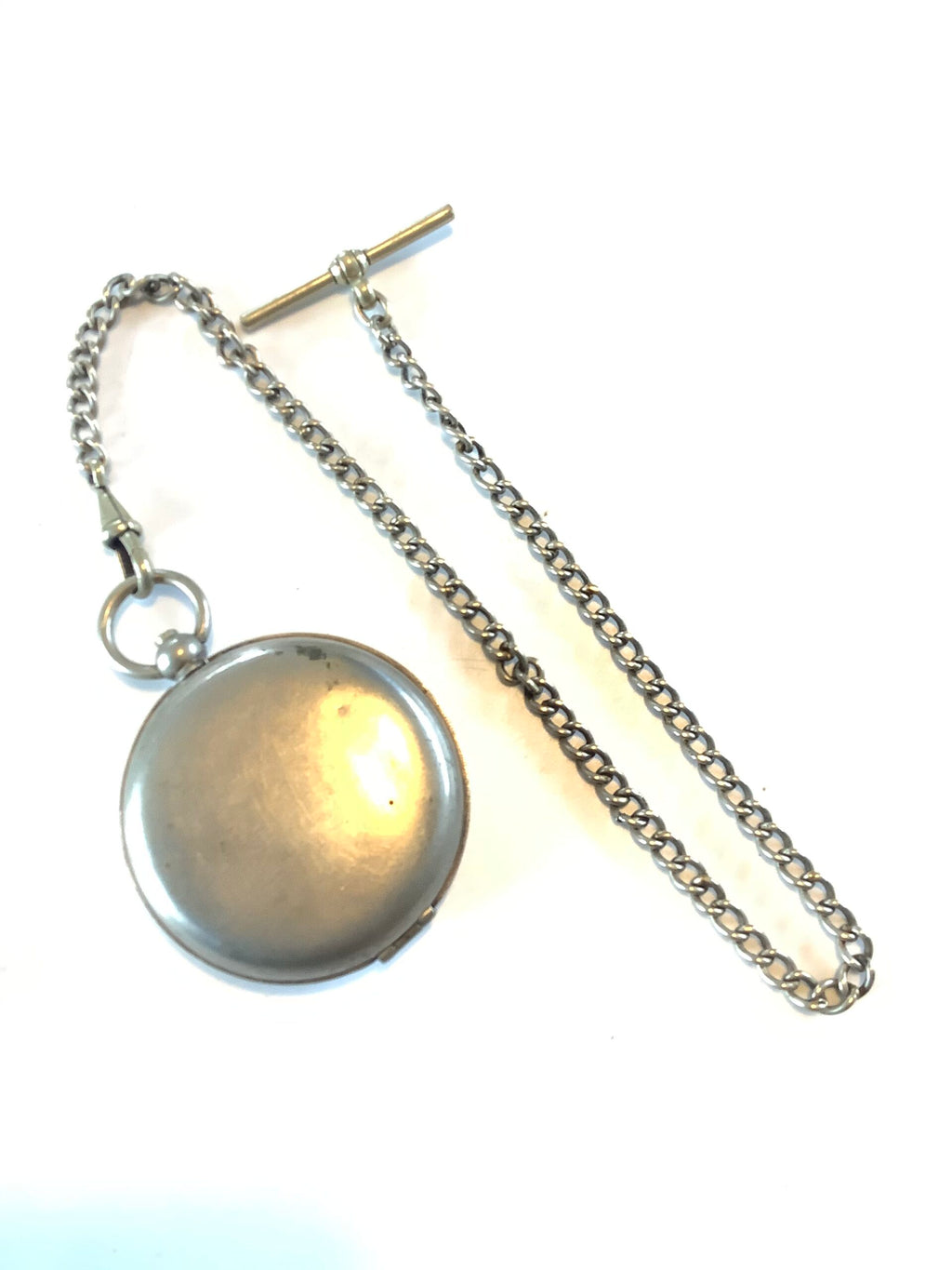 Antique Collapsible Dram cup with Pocket watch holder Chain