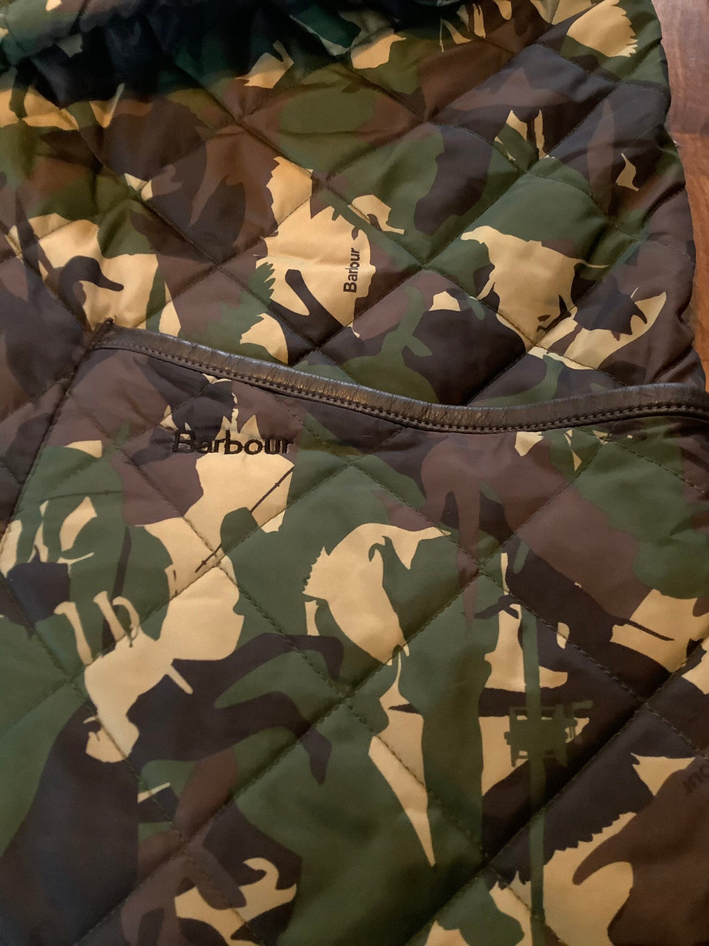 Rare Barbour Bourne Camouflage Game animal print Jacket