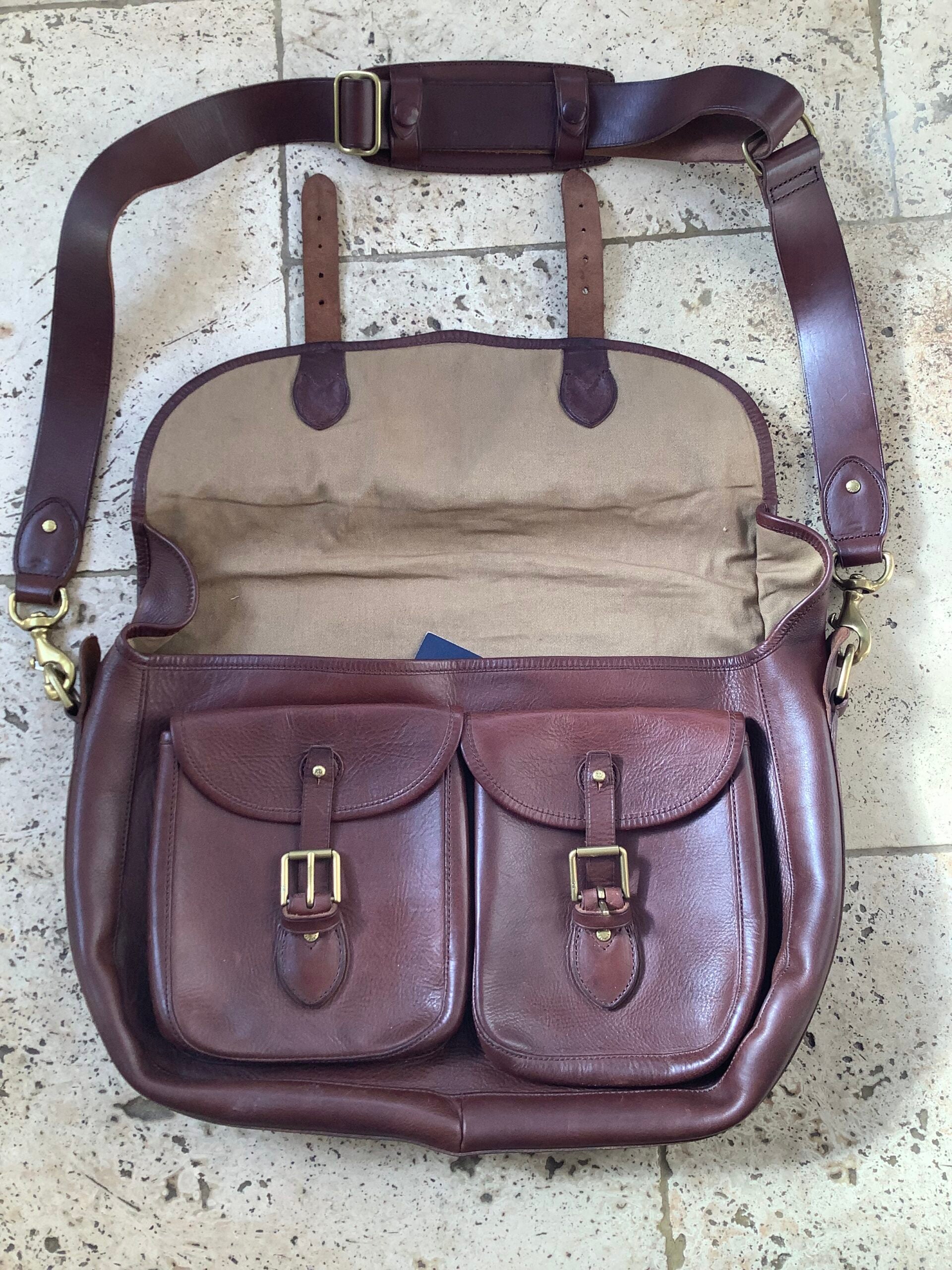 Rare Ralph Lauren “Heritage Fisherman’s” Bag Full leather New with Tags