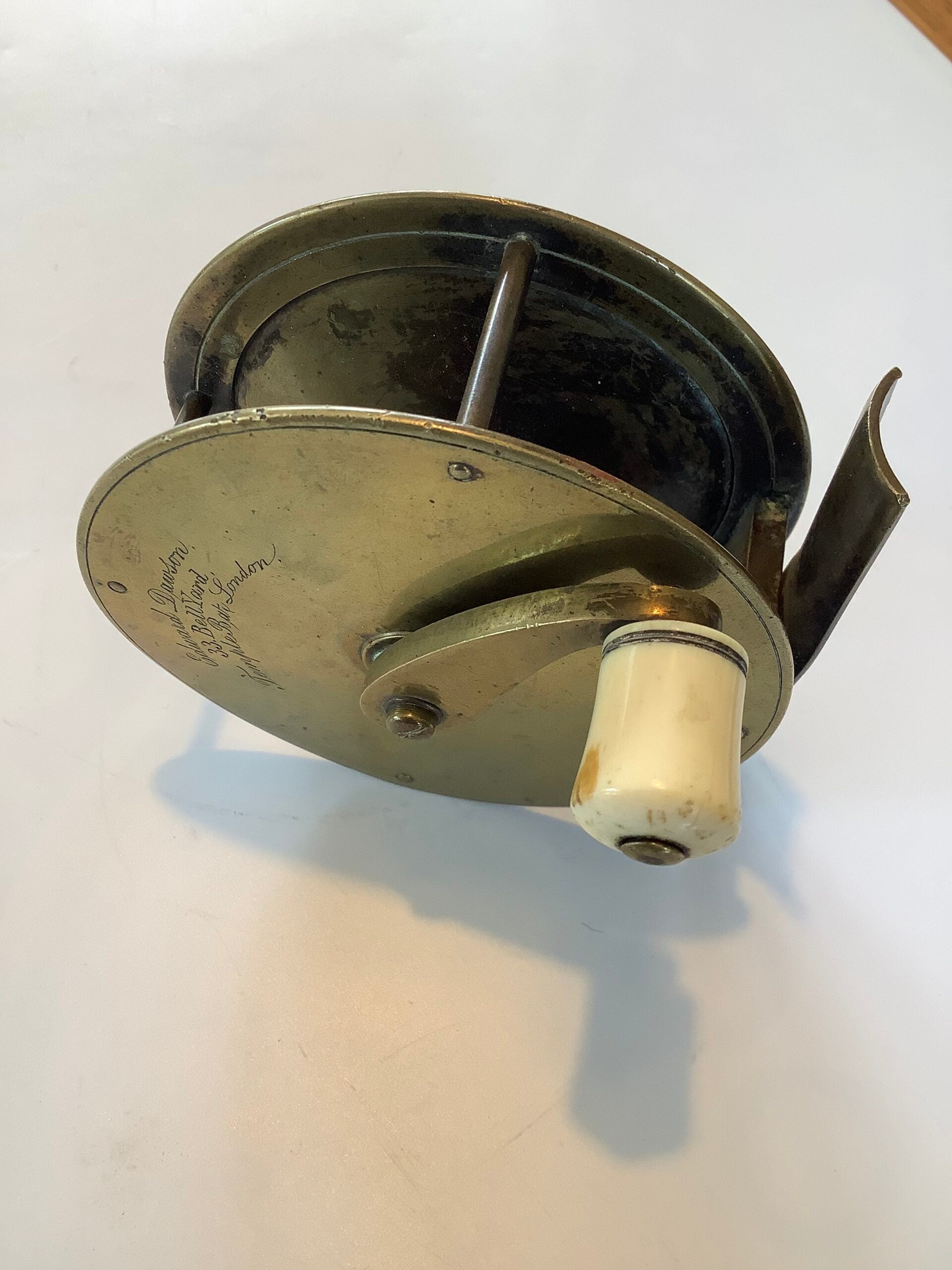 Very Rare Antique Brass Winch circa 1861 by Edward Dawson