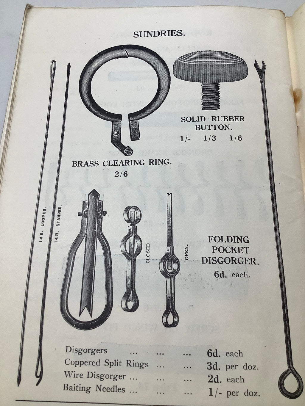 Antique T.H.SOWERBUTTS Fishing Tackle Catalogue/Guide