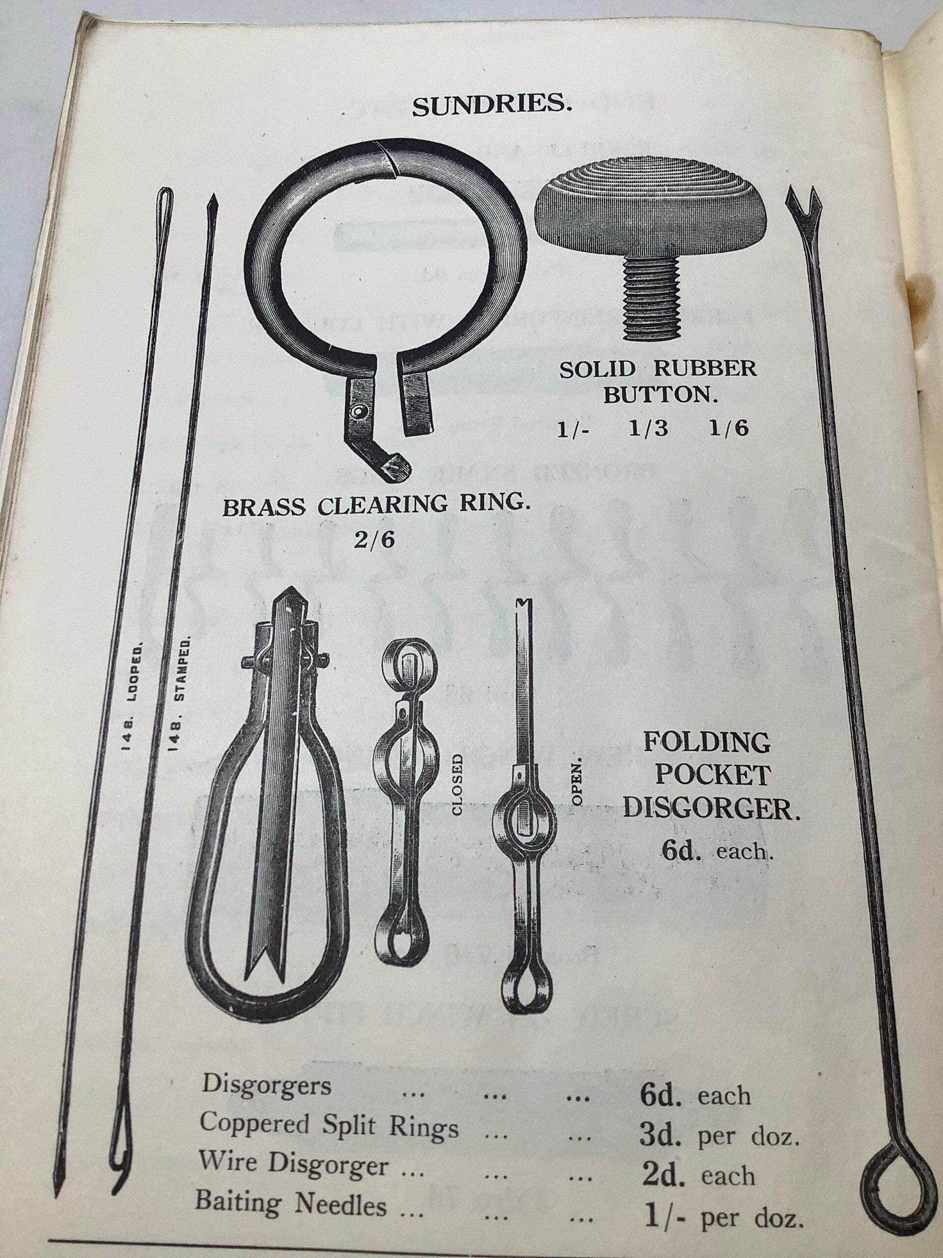 Antique T.H.SOWERBUTTS Fishing Tackle Catalogue/Guide