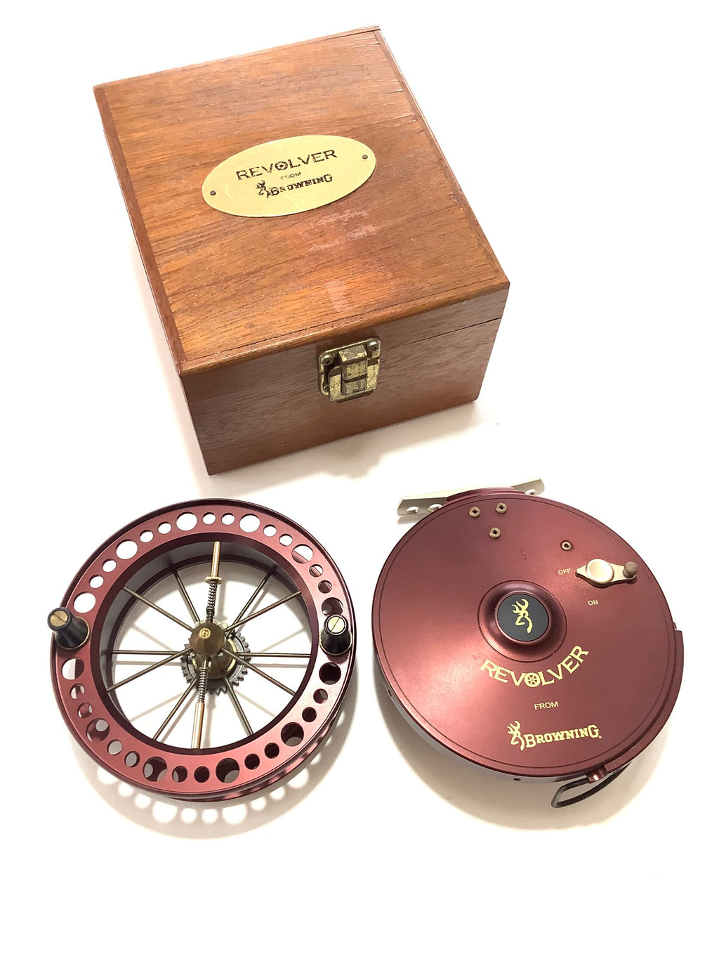 The BROWNING REVOLVER Centrepin Reel