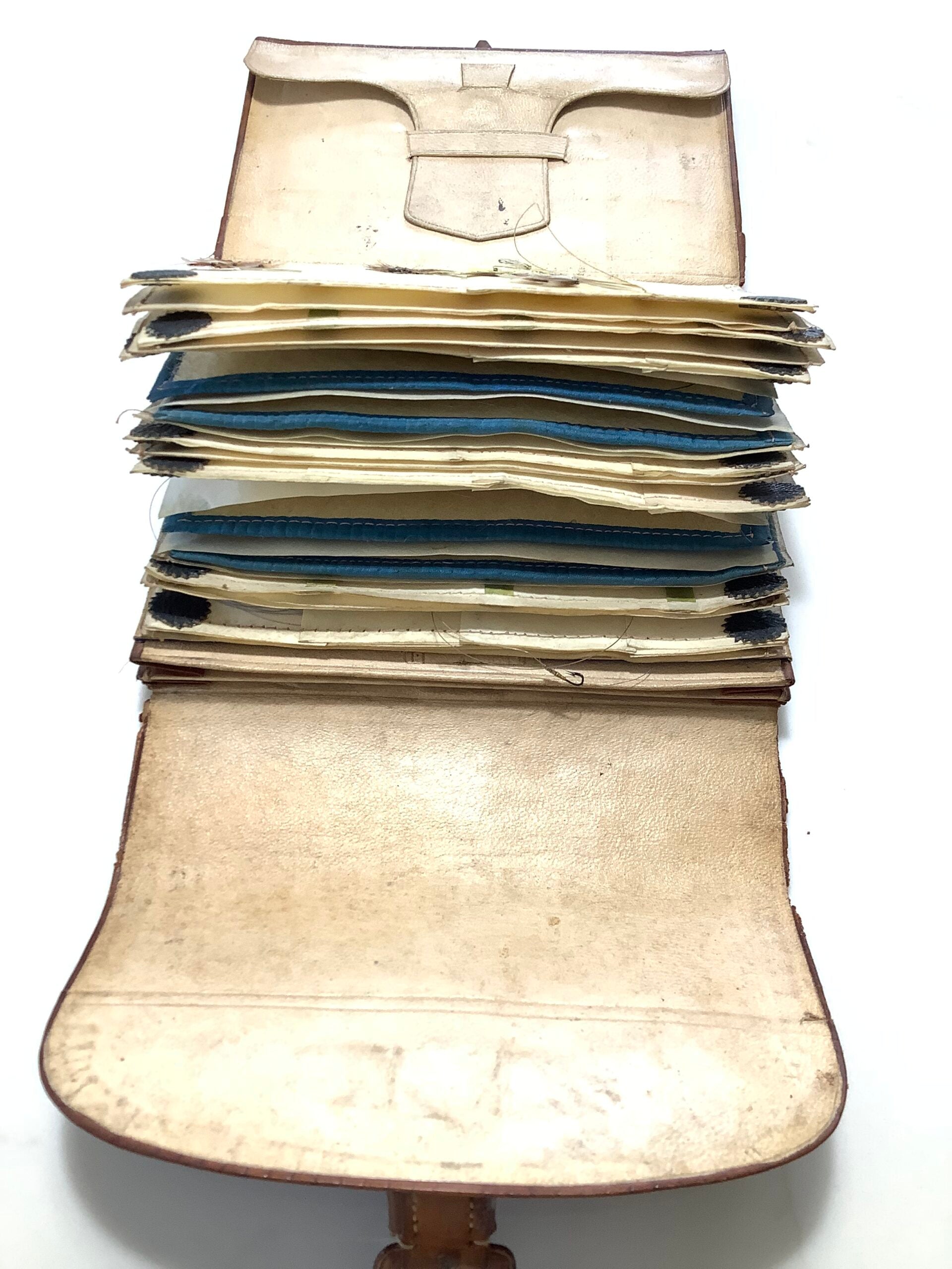 Antique Salmon/Trout Fly Wallet by Rare Maker “ ATKINSON of LANCASTER With Flies