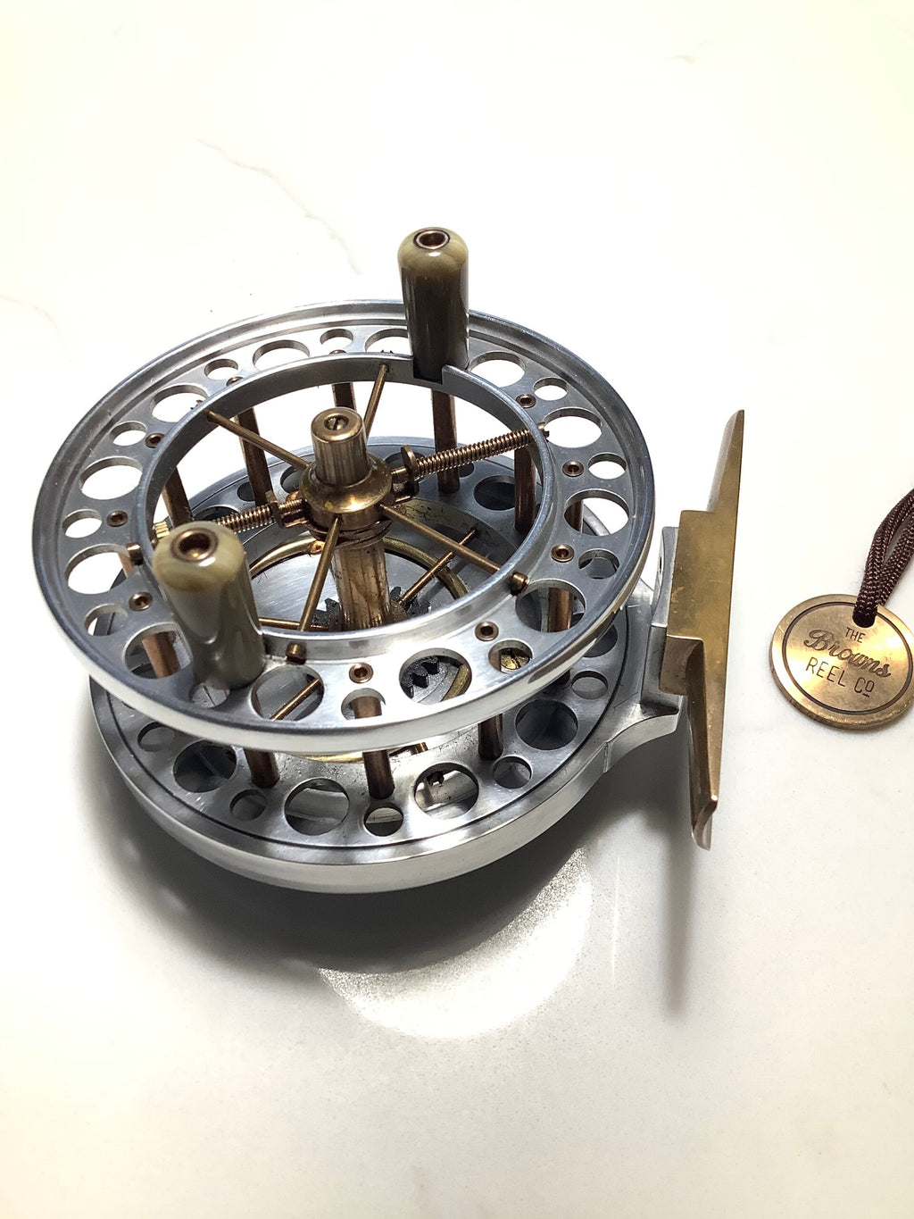 Very Rare THE BROWNS REEL Co Limited Edition 3 1/2” Double Ventilated Centrepin