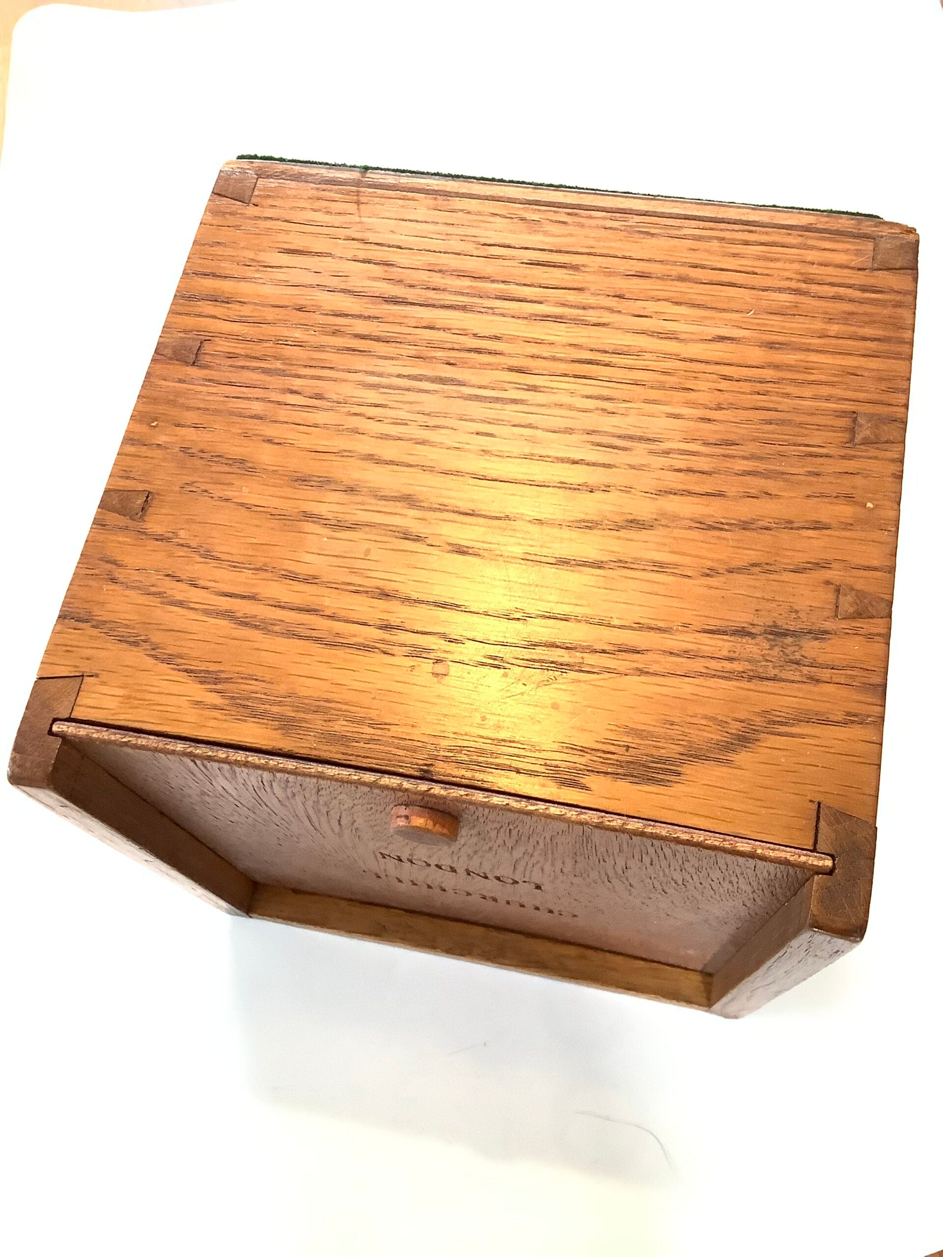 Rare Churchill of London Reel in oak presentation box