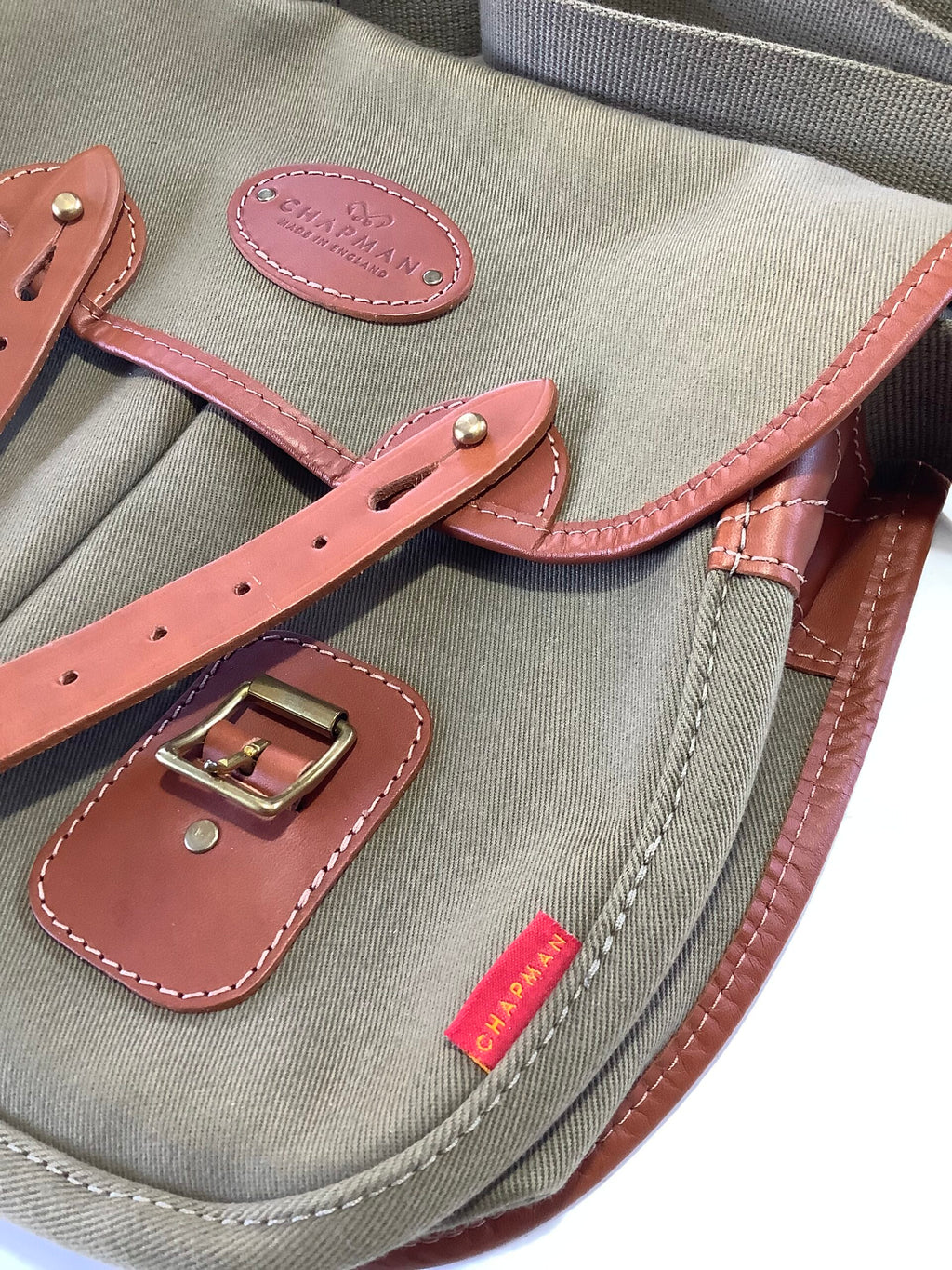 CHAPMANS “ Trout Fishers “ Canvas Leather Quality Bag
