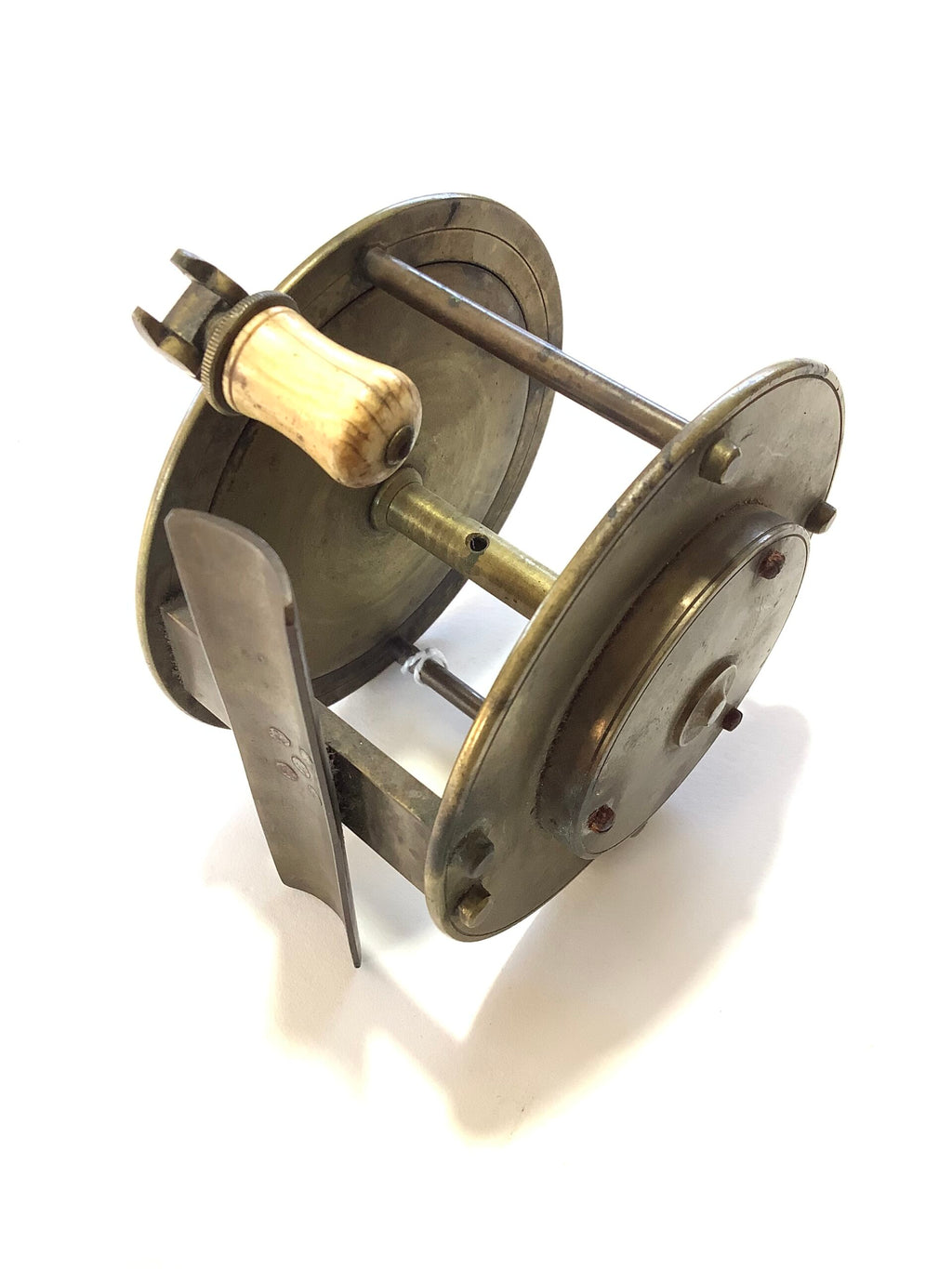 Antique All brass Large Salmon Fly Winch