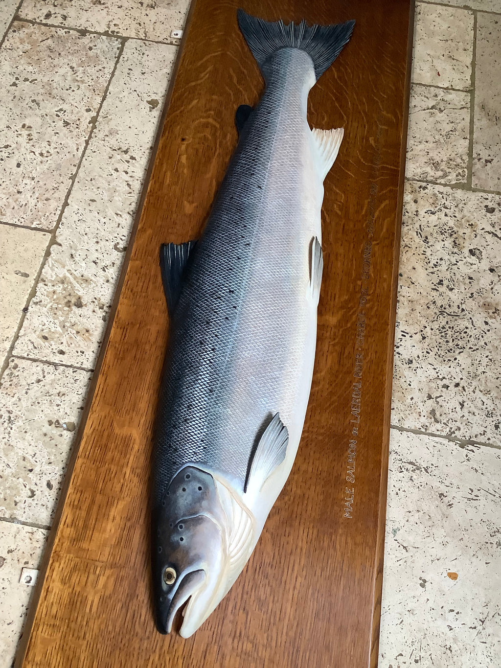 STEPHEN SMITH Masterpiece Hand Carved & Painted ATLANTIC SALMON