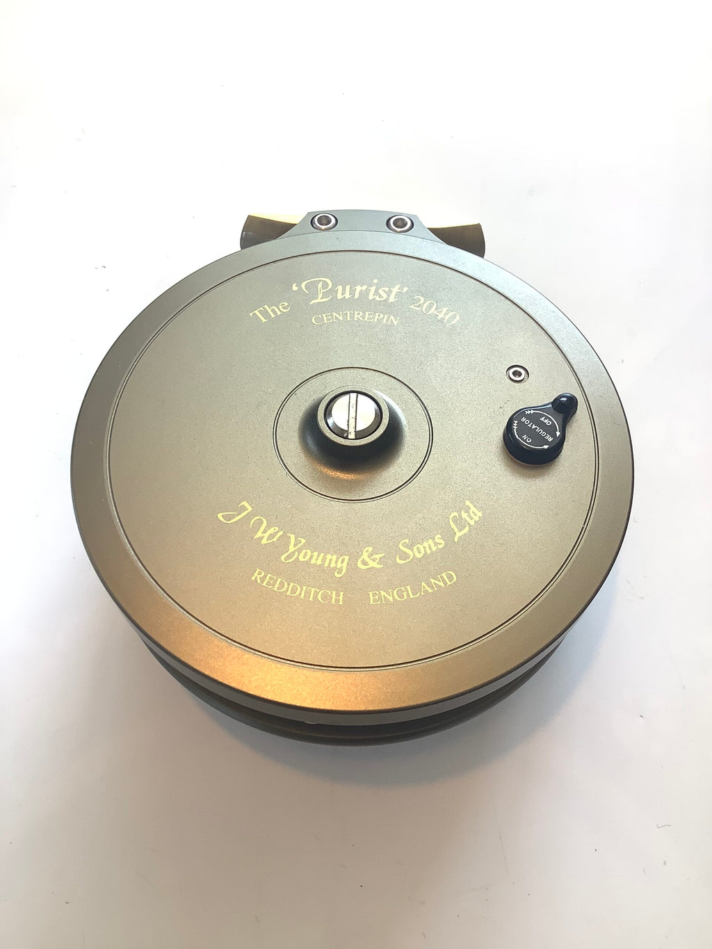 Mint unused J.W Young Purist 2040 Centrepin Reel Made in 1995