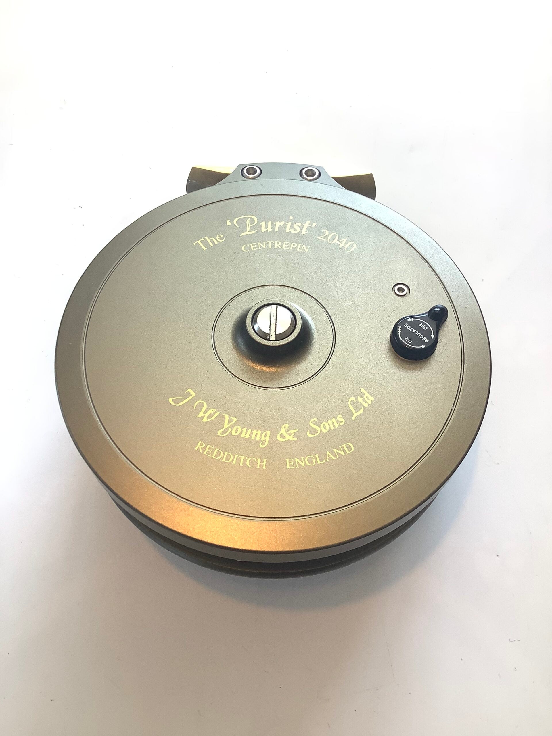 Mint unused J.W Young Purist 2040 Centrepin Reel Made in 1995
