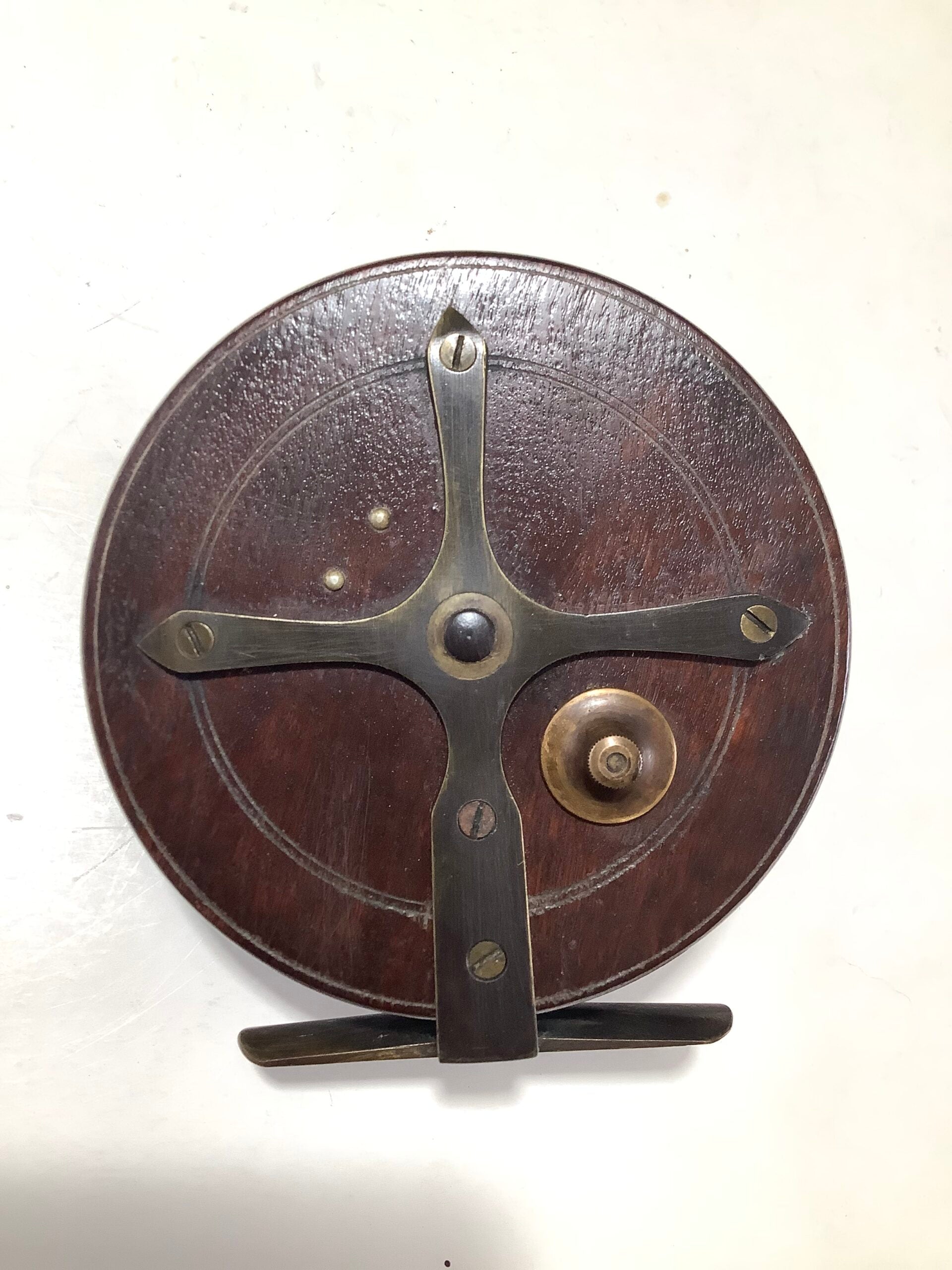 Very Scarce Antique ALLCOCK “ Improved Coxon Aerial “ Centrepin