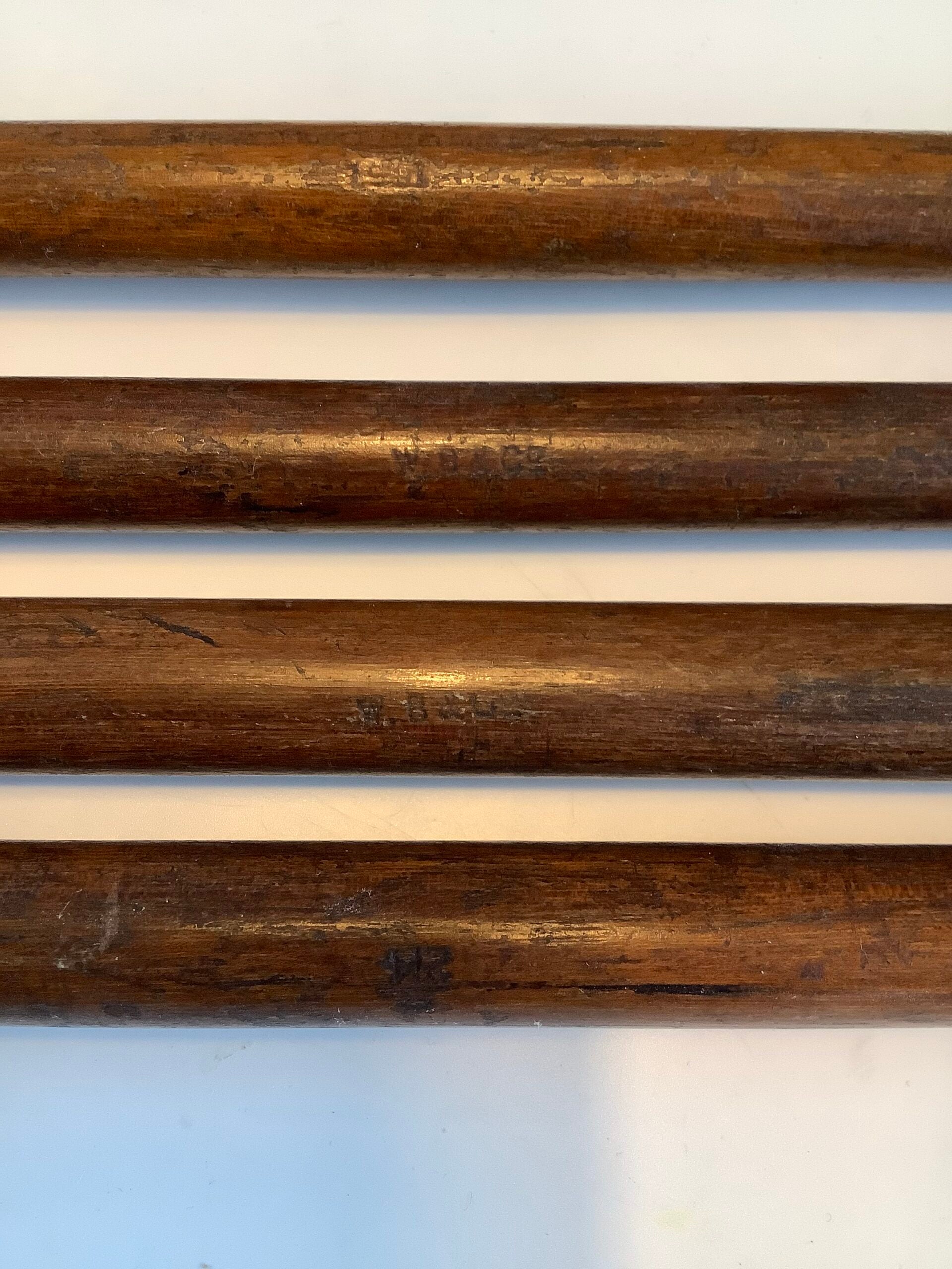 Antique Walker Bampton Hardwood four piece boat hook