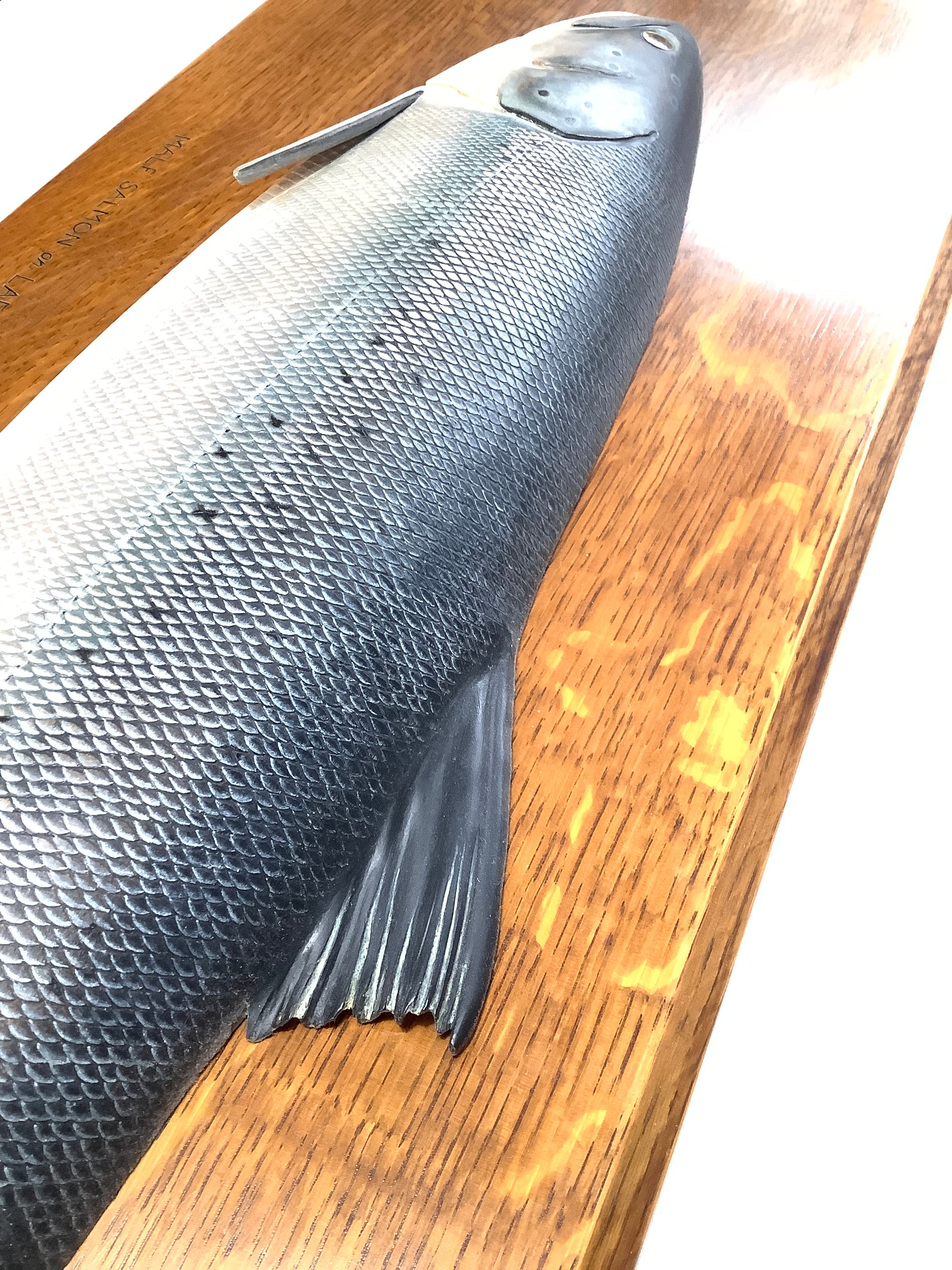 STEPHEN SMITH Masterpiece Hand Carved & Painted ATLANTIC SALMON